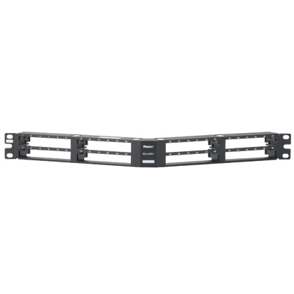 QuickNet™ Patch Panel, Dik Açılı, 48 Dikey Baskılı Port, 1 RU