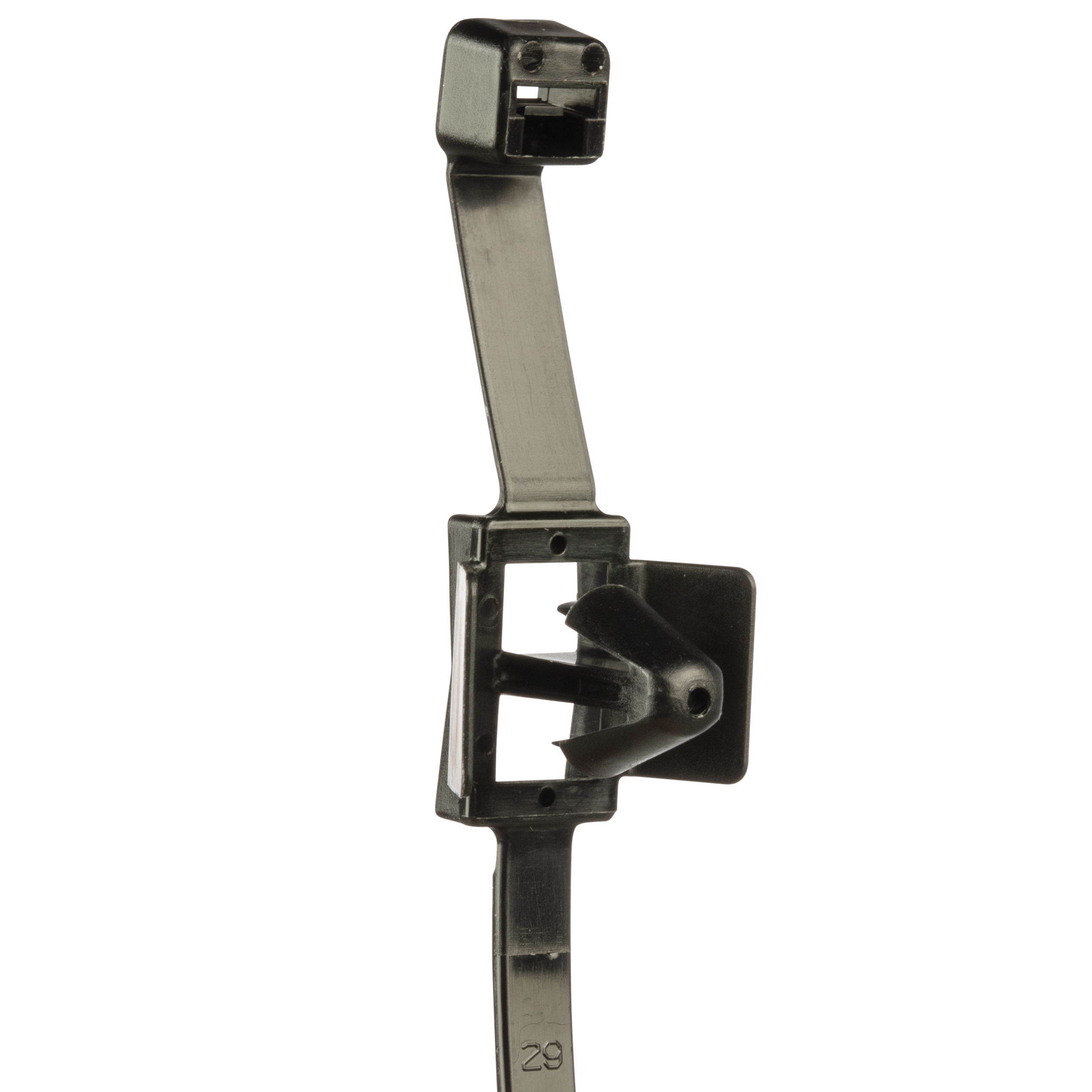 Wing Push Mount Tie,Blk,HS PA6.6,147.3x4.8mm,222N, PK500