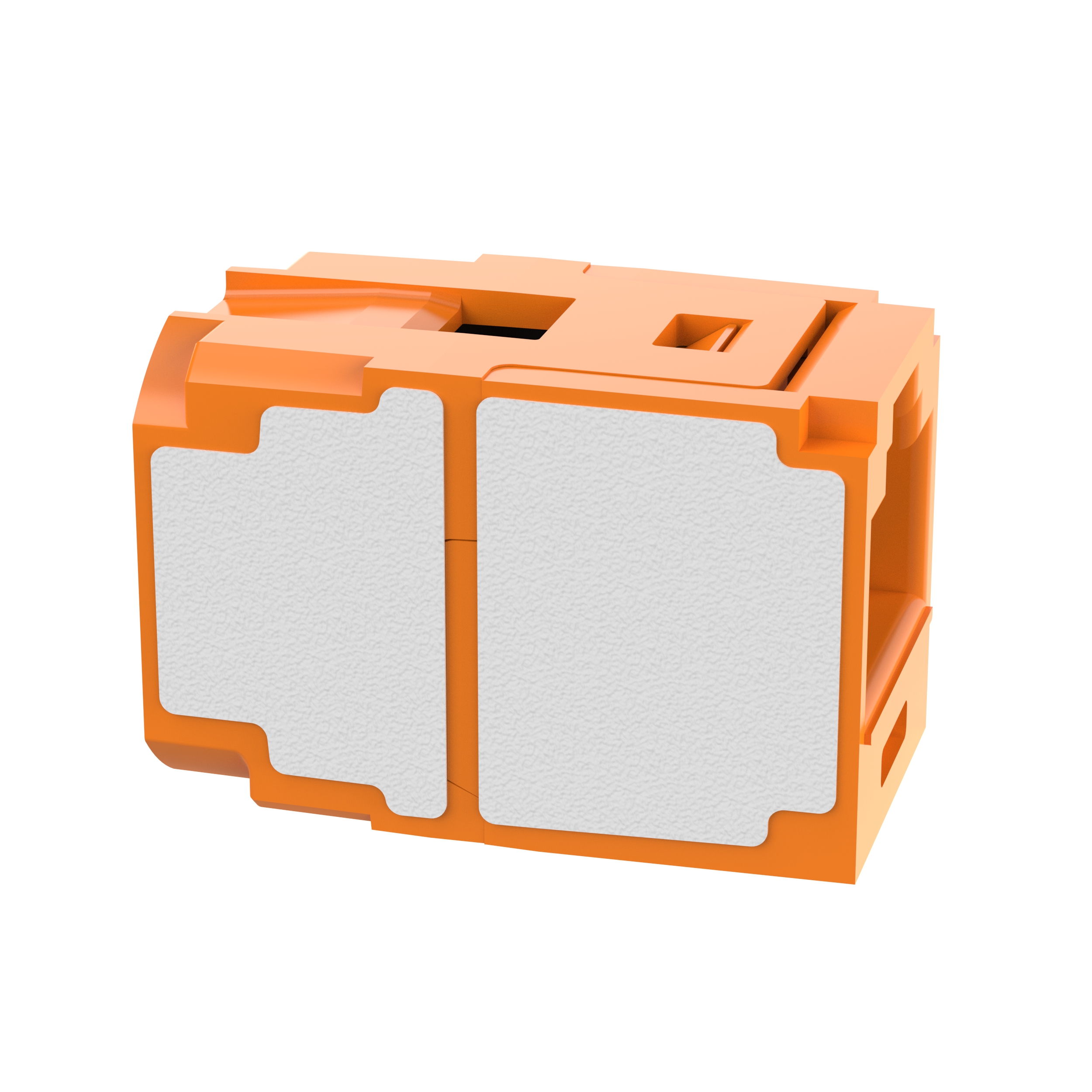 Twisted Pair RJ45 Cat 6A Bağlantı Modülü, Turuncu