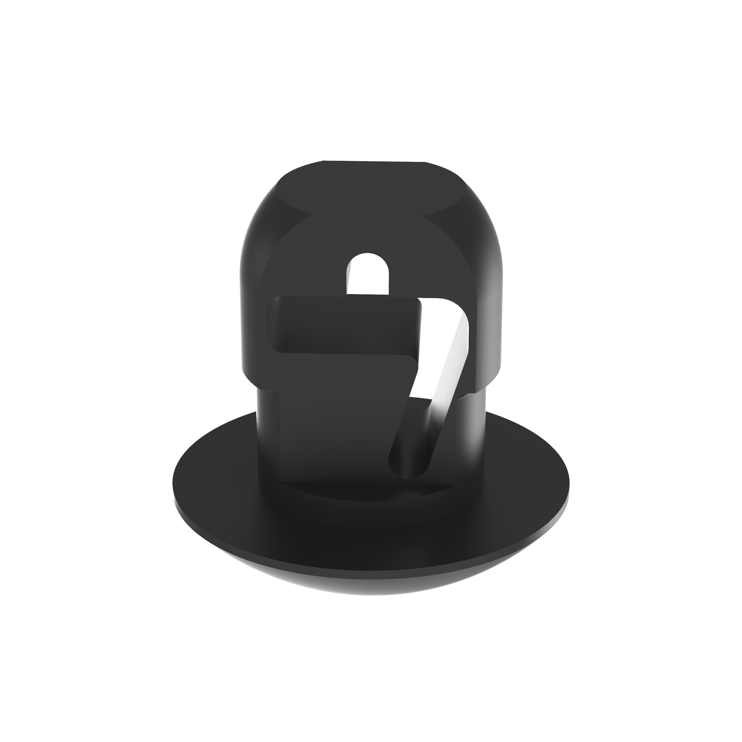 Embase à pression pour panneau épaisseur 3,2mm Max PA 6.6 Noir UV Cdt10