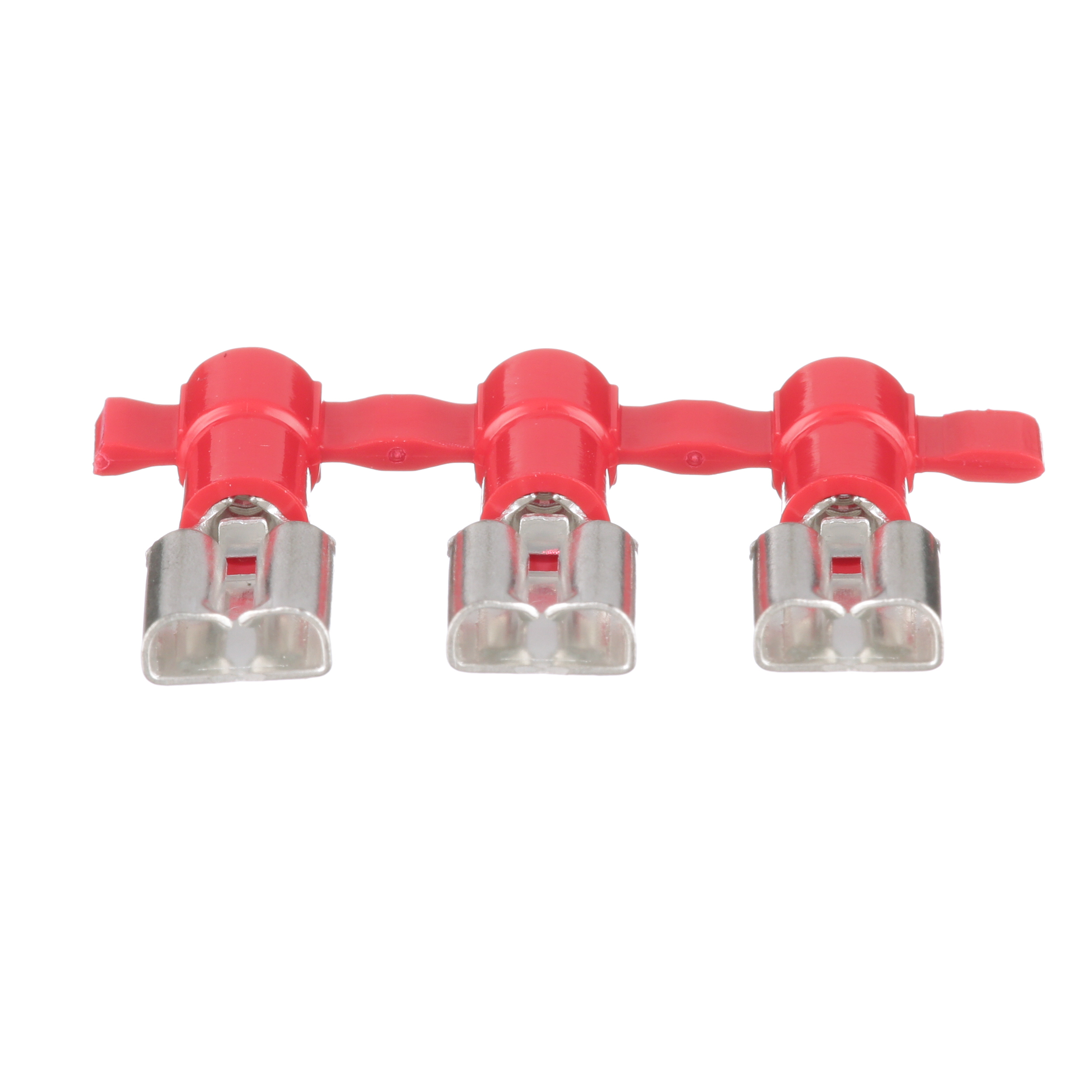 Kesici Terminal, Kırmızı, Vinil, 0.5-1mm² Kablo, 6.3 x 0.8 mm Levha, 3000'li Paket