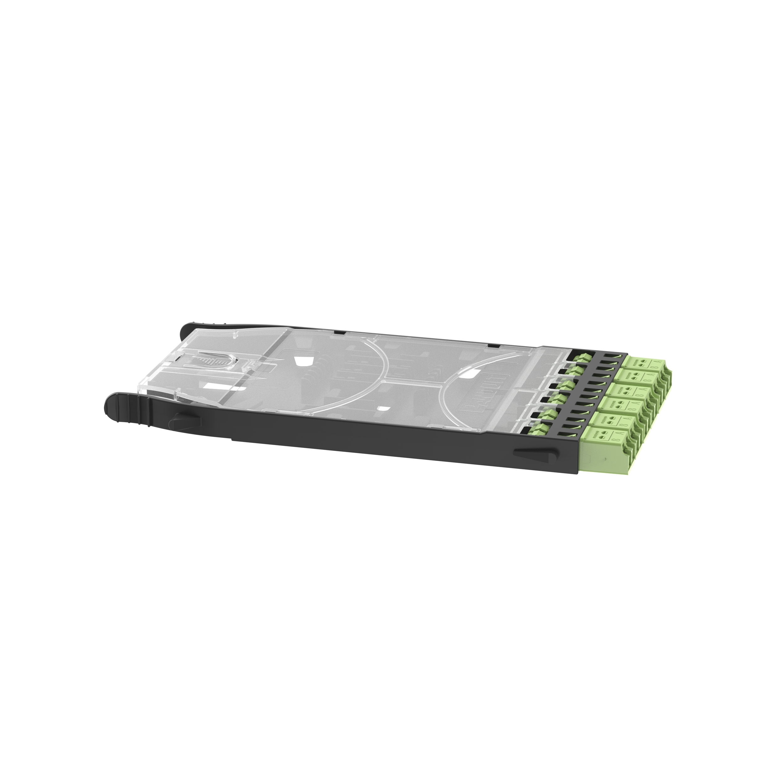 HD Flex™ FAP Kaset, LC/APC Çift, OS2, Yeşil