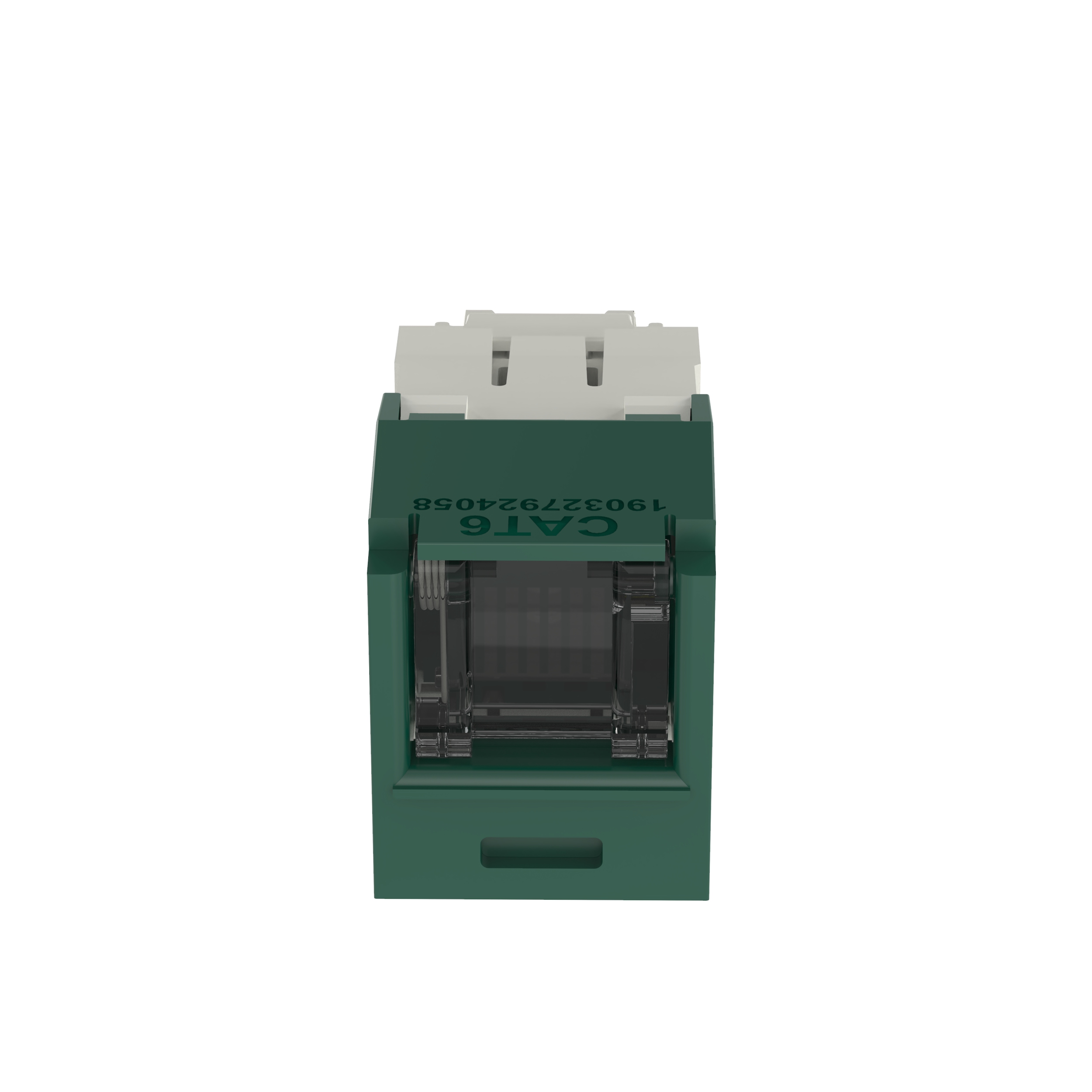 Mini-Com® TX6™ PLUS UTP RJ45 TG Style Spring Shuttered Jack Module
