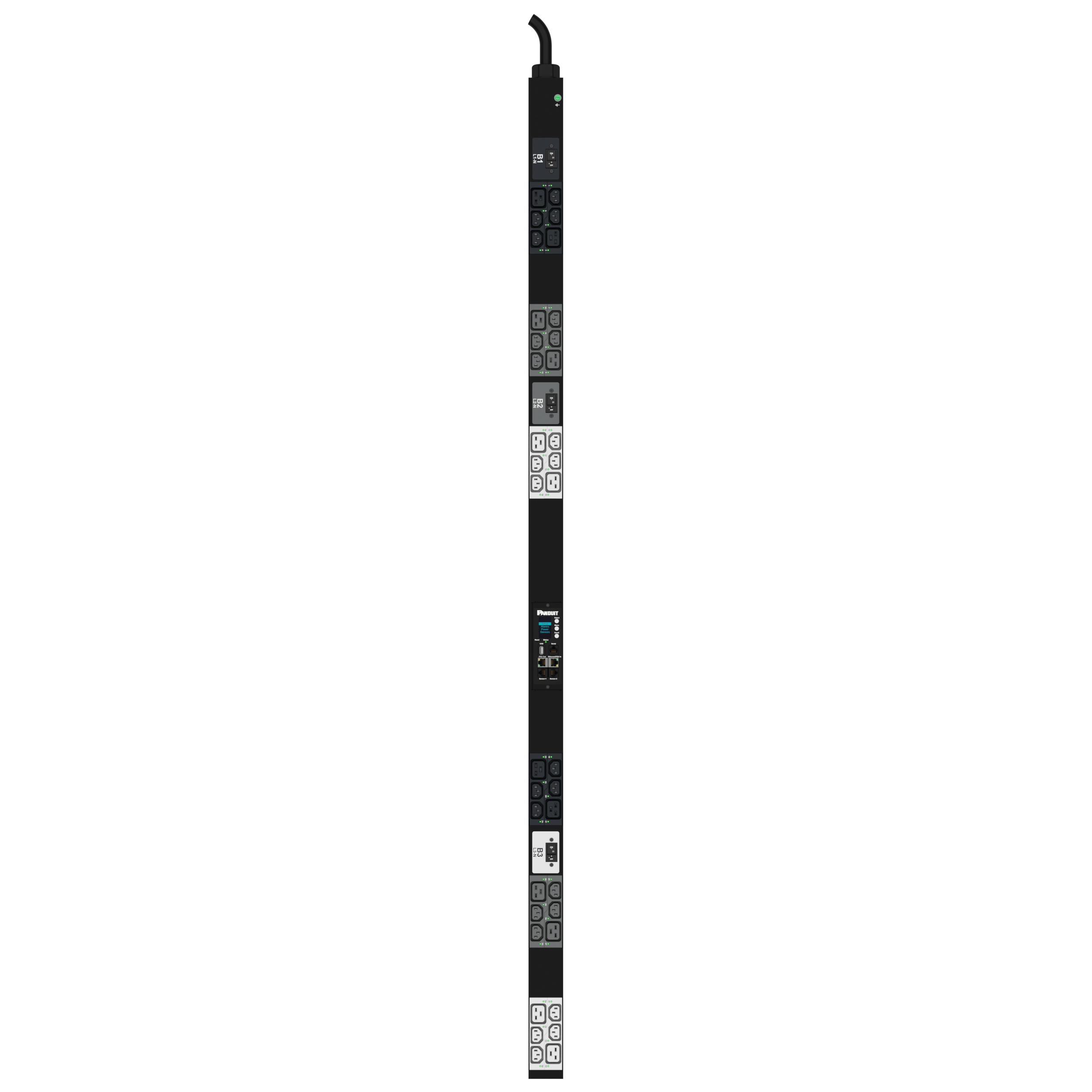 G6 MSPO PDU, 20AMP, (24)C13, (12)C19, IEC 60309 3P+N+E 6h