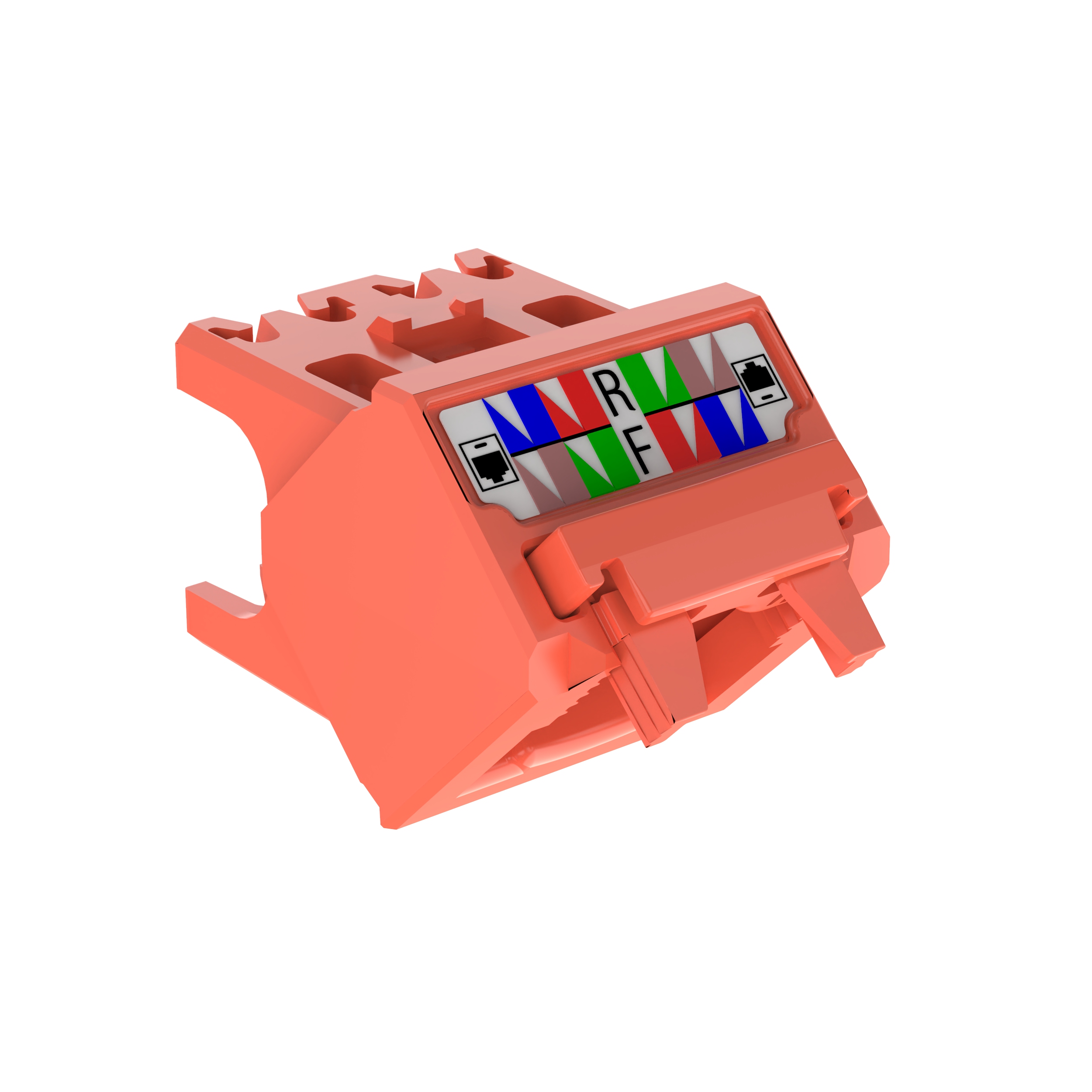 45° Angled Wire Cap for Cat 5e UTP TG Jack