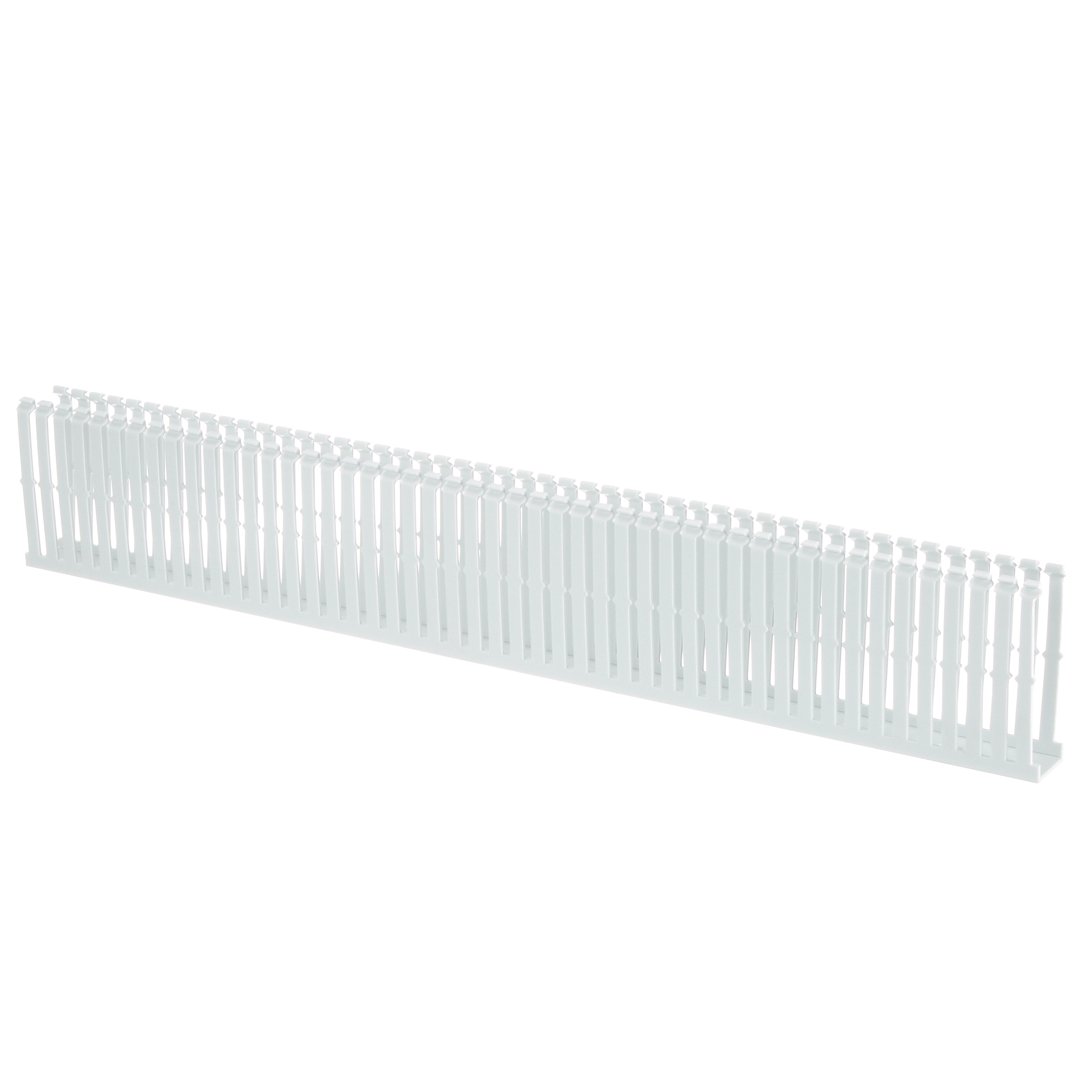Dar Oluklu Kablo Kanalı, PVC, 2,54 cm x 10,16 cm x 1,83 metre, Beyaz
