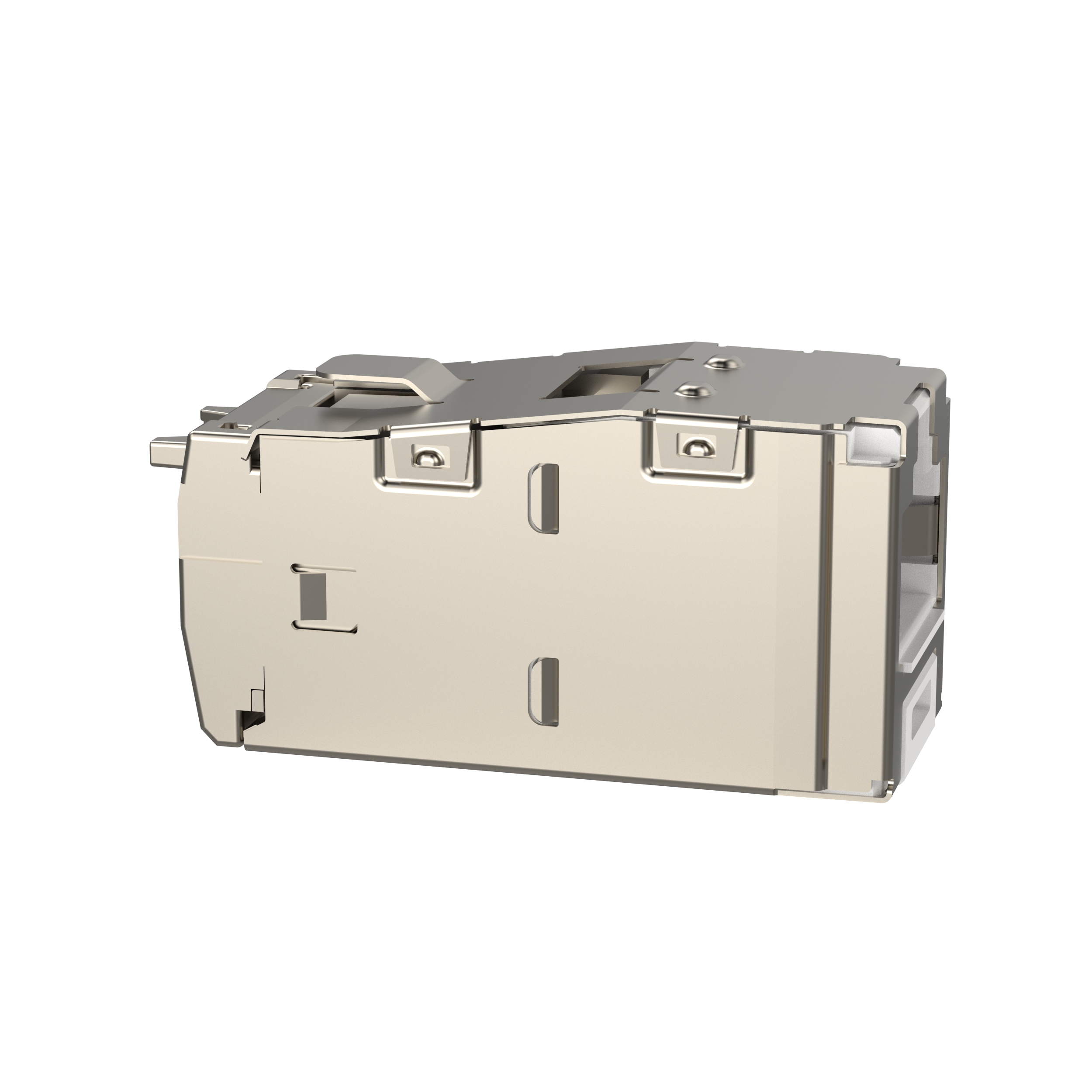 STP RJ45 Cat 6 Sonlandırma Jak Modülü, Beyaz