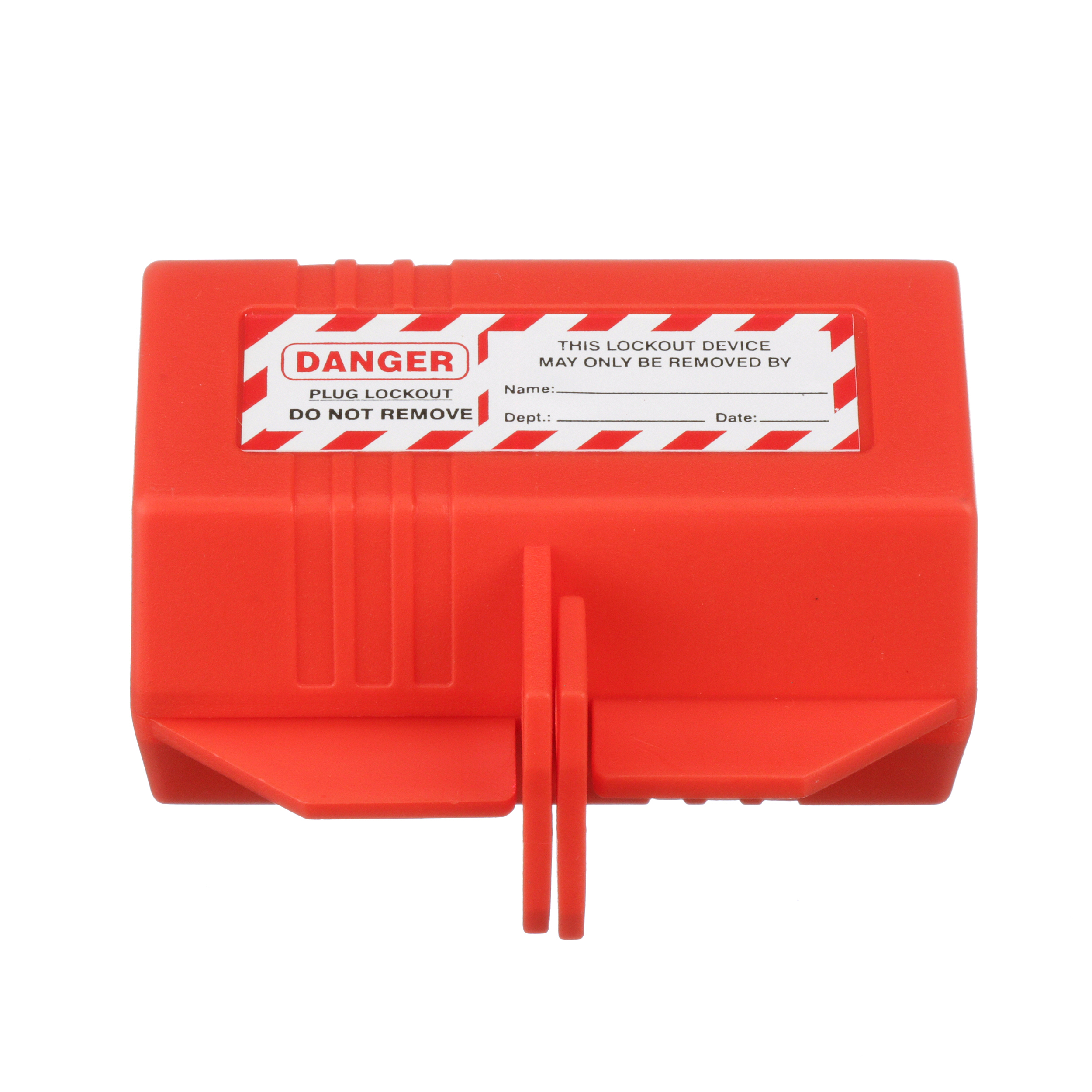 120 Volt AC Cord Lockout Device, Red.,PK1