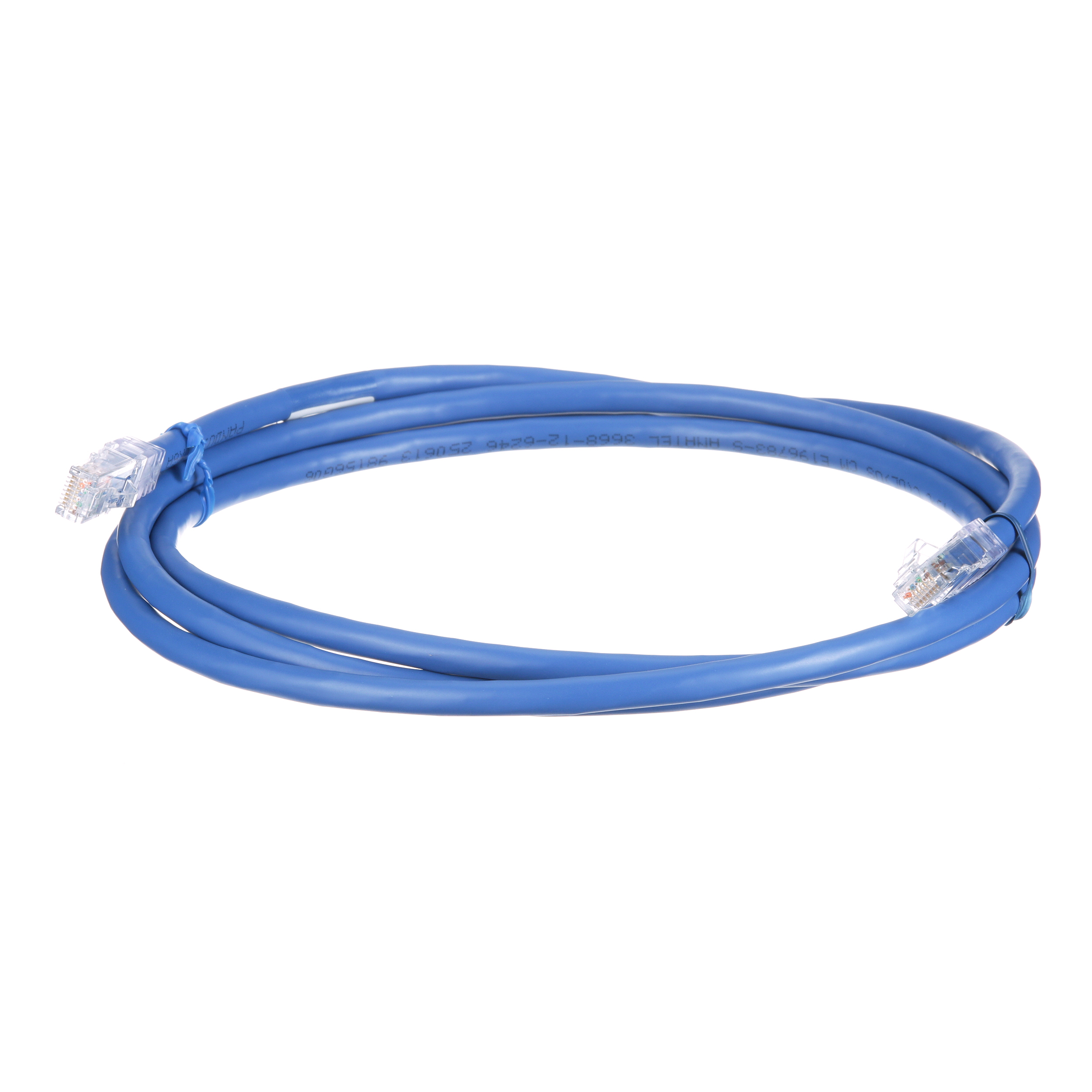 Cat 6A 24 AWG UTP Copper Patch Cord, 5m, Blue