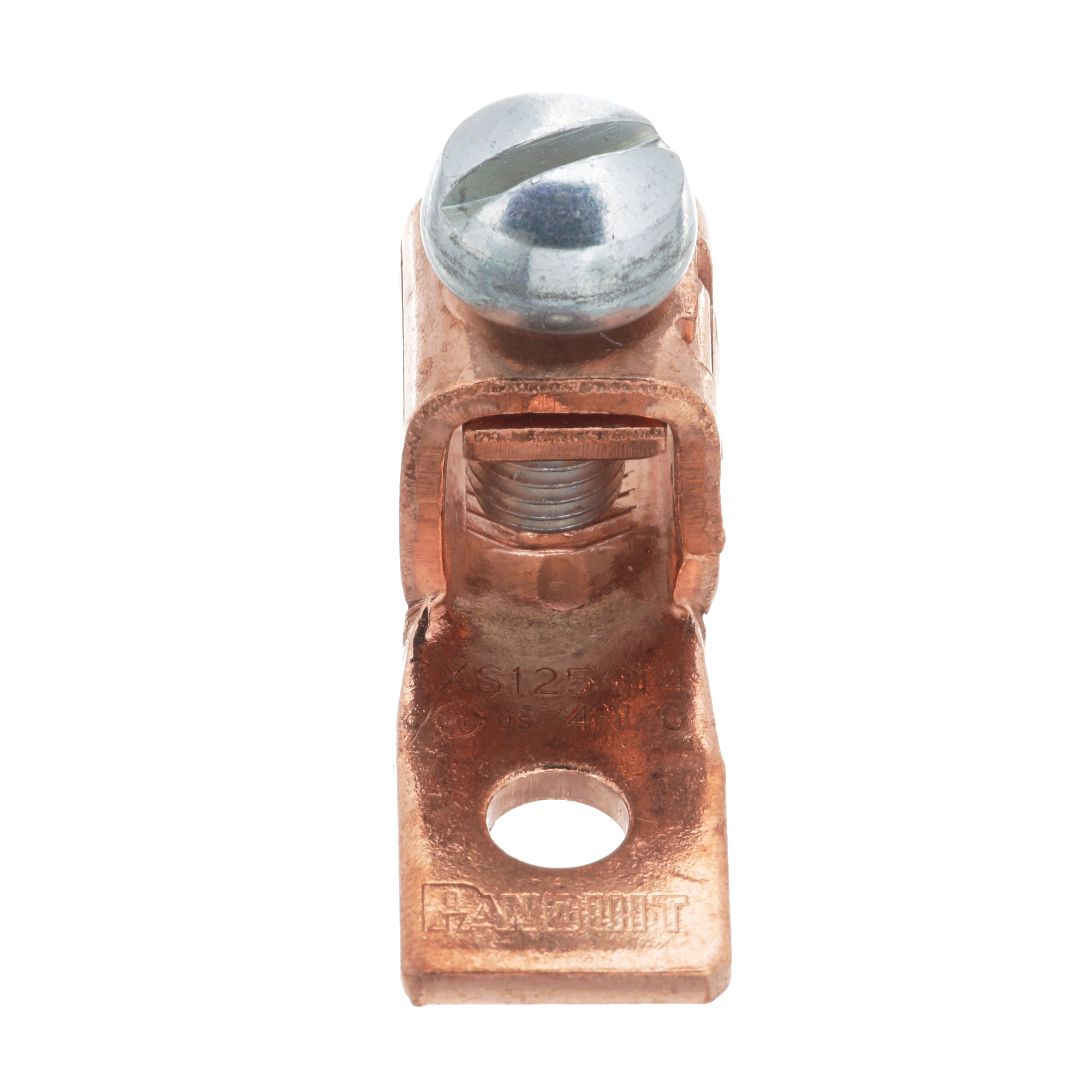 Mech Con-Lugs, Sabit Dil, Kalay Kaplı Bakır, Bir 6.35mm Somun, 25'li Paket