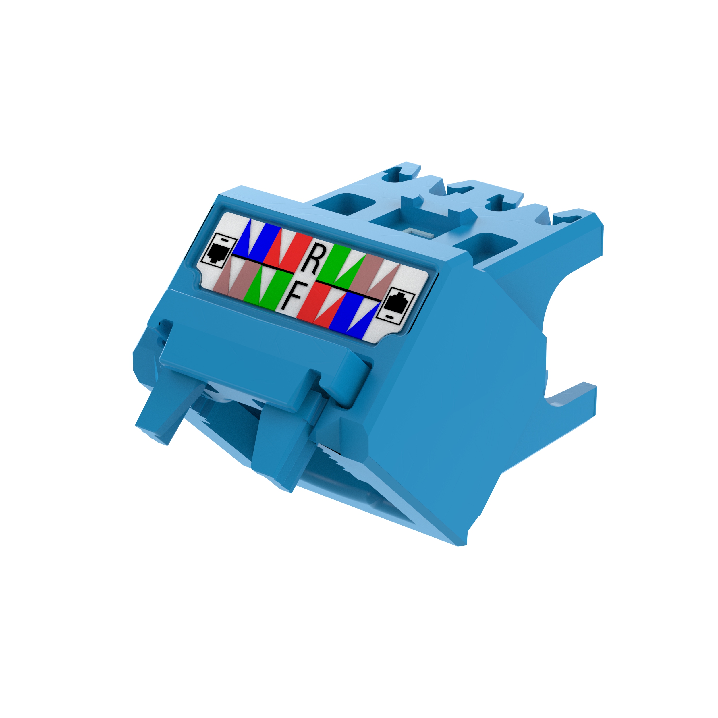 45° Angled Wire Cap for Cat 6A UTP TG Jack