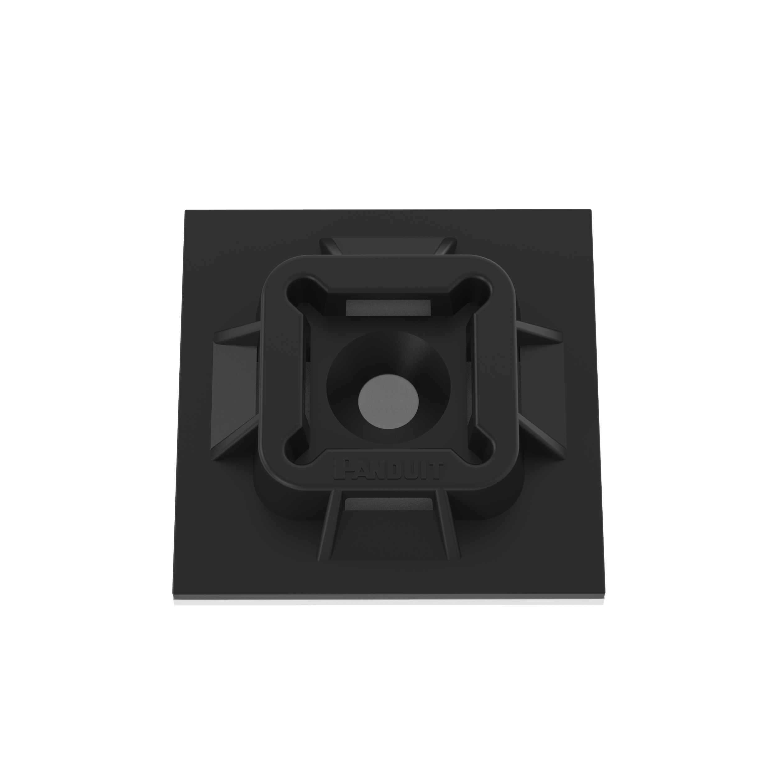 Kablo Bağı Montajı, Siyah, PA 6.6, Kauçuk Yapışkanlı, 25.4x25.4mm, 500'lü Paket