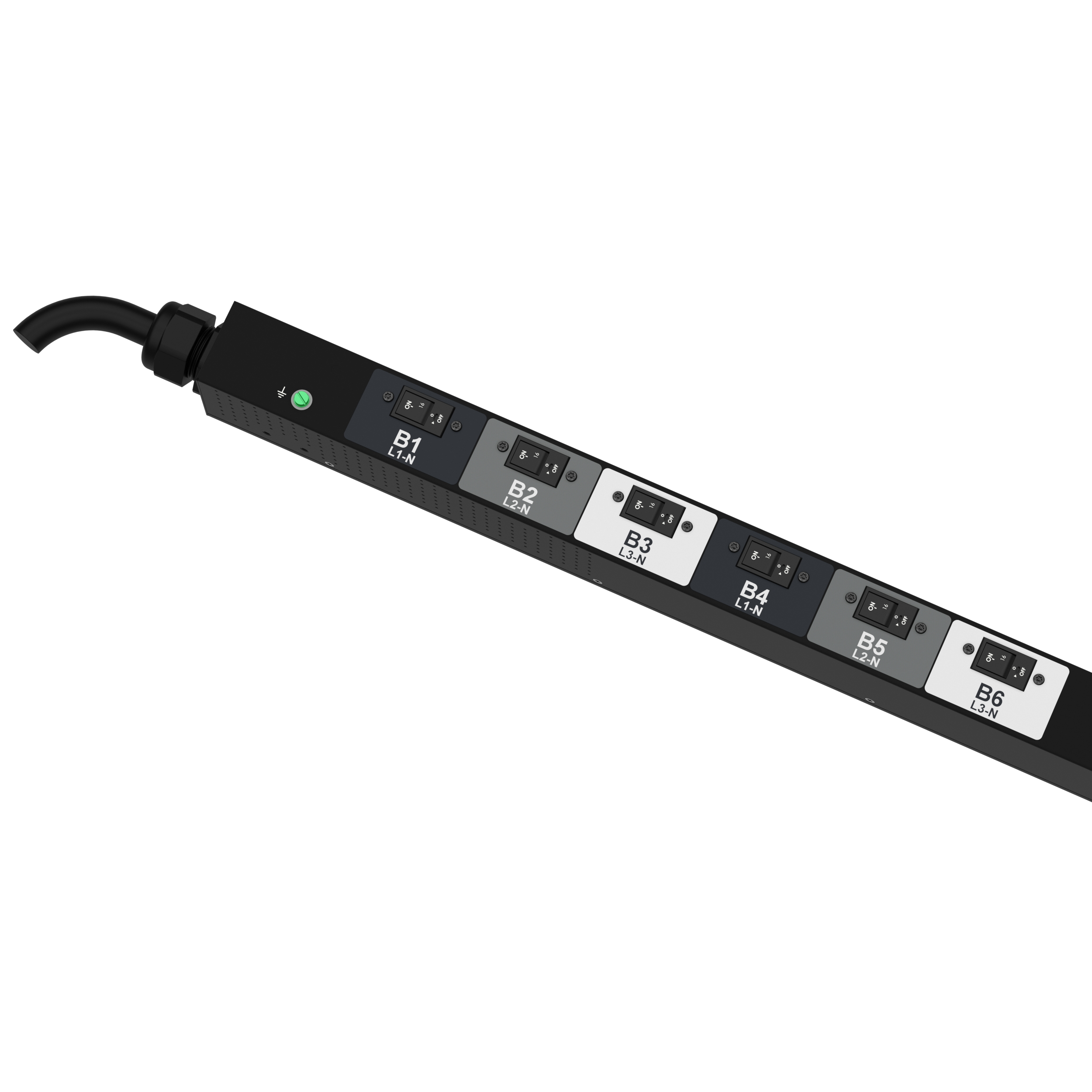 G6 MS Güç Dağıtım Birimi, 32AMP, (12)C13, (12)C19, IEC 60309 3P+N+E 6h