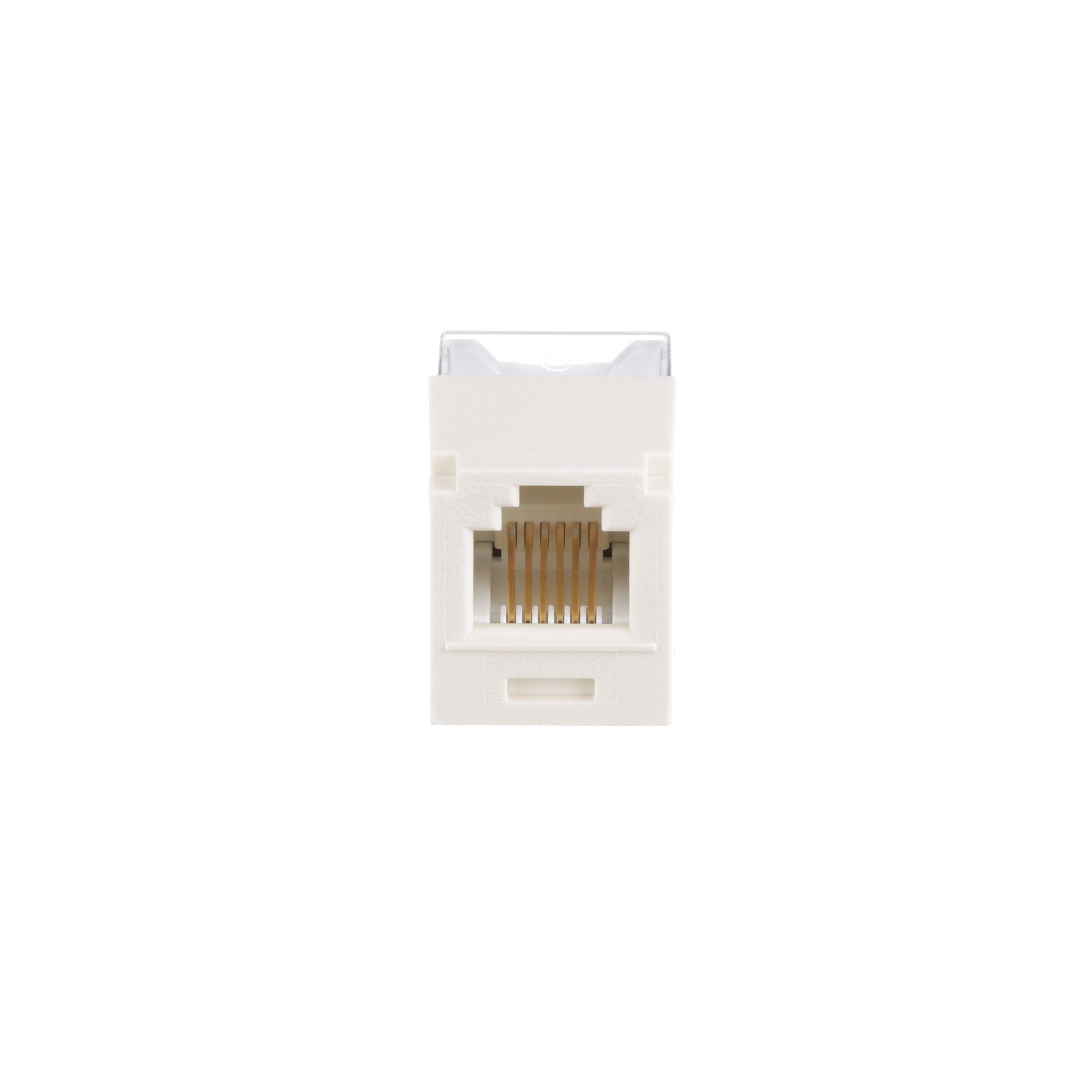 Twisted Pair RJ45 Cat 3 Leadframe Jak Modülü, Krem Rengi