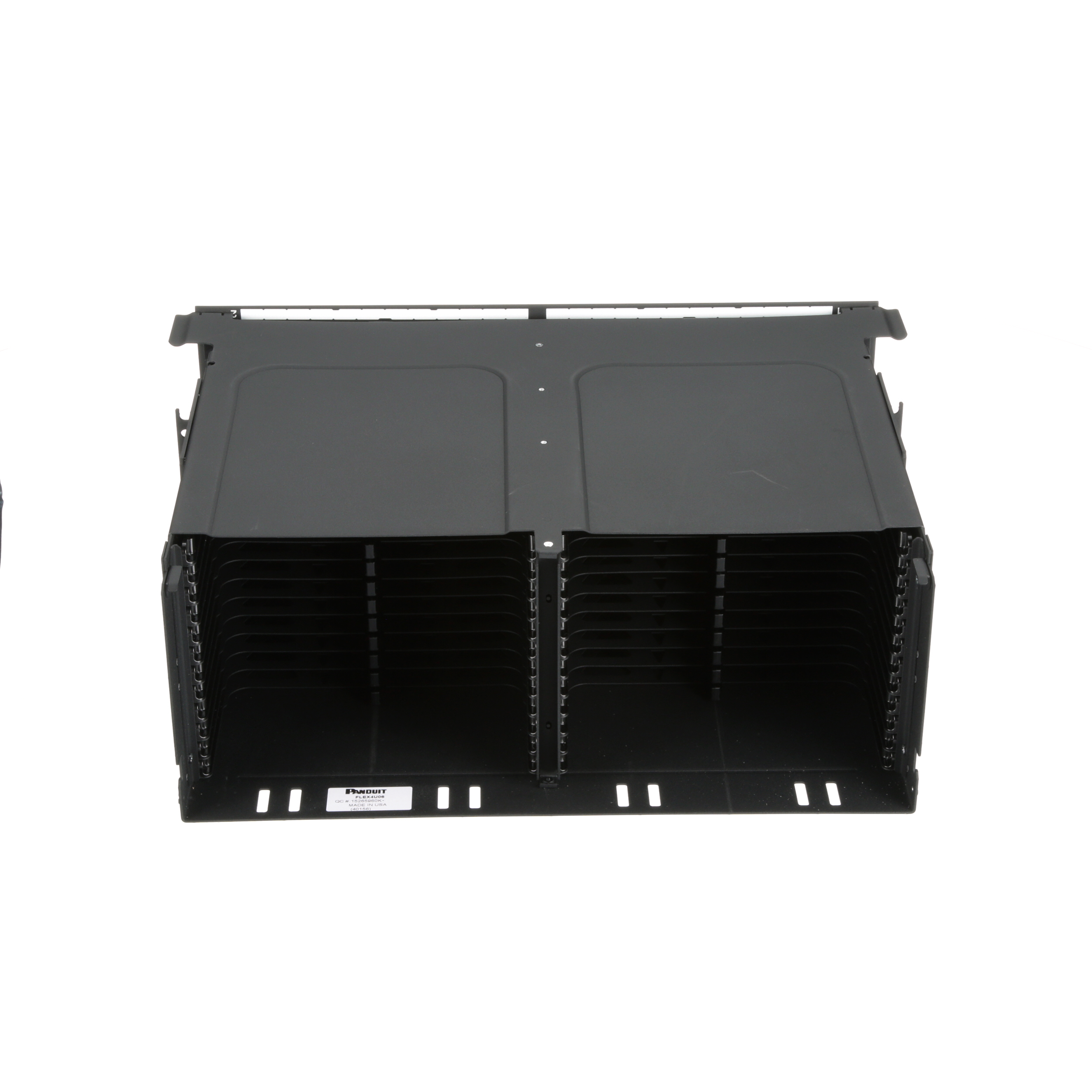 HD Flex™ Fiber Kasa, 4 RU, 6 Port, Siyah
