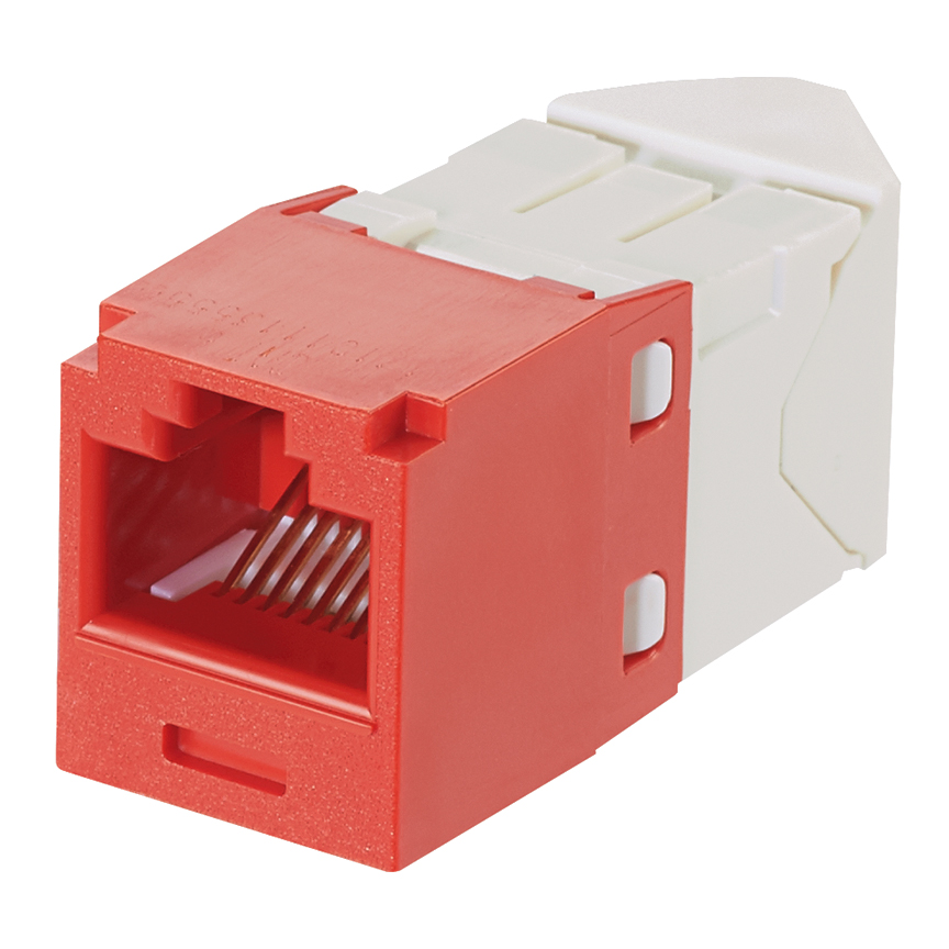Cat6 Sol/Sağ 45 Derece TG Kablo Demeti Kapak Modülü, (RD), 24'lü Paket
