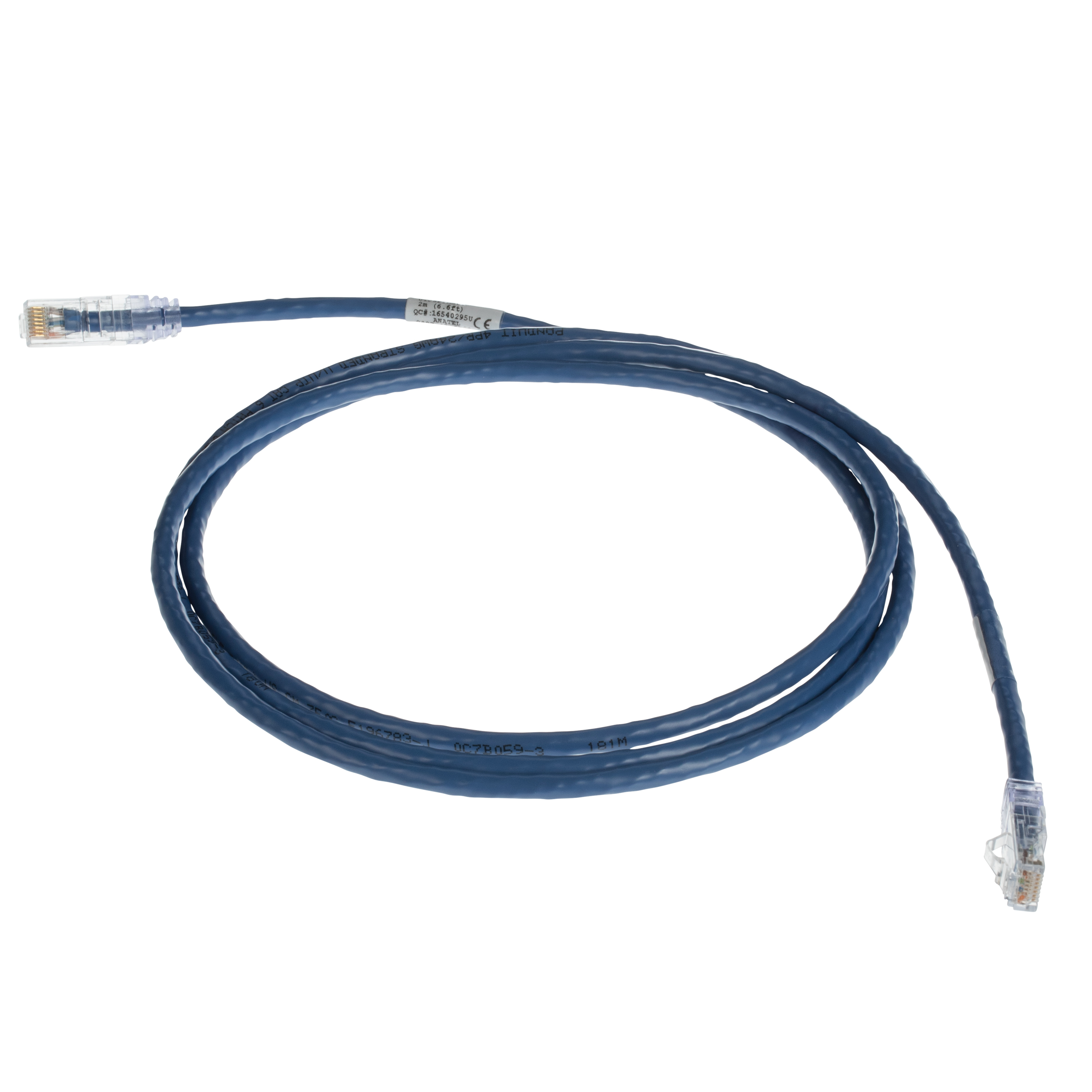 Cat 6 24 AWG UTP Bakır Yama Kablosu, 2m, Mavi