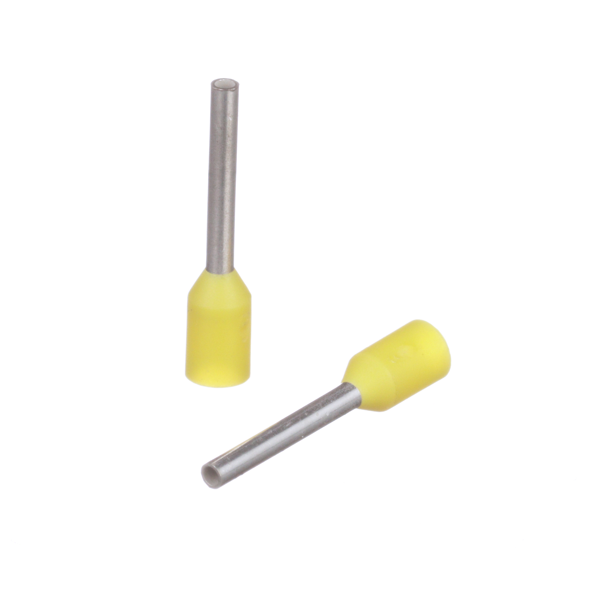Tek tel sıyırıcı, Sarı, 0.25mm² Tel, 8mm Pin Uzunluğu, 500'lü Paket