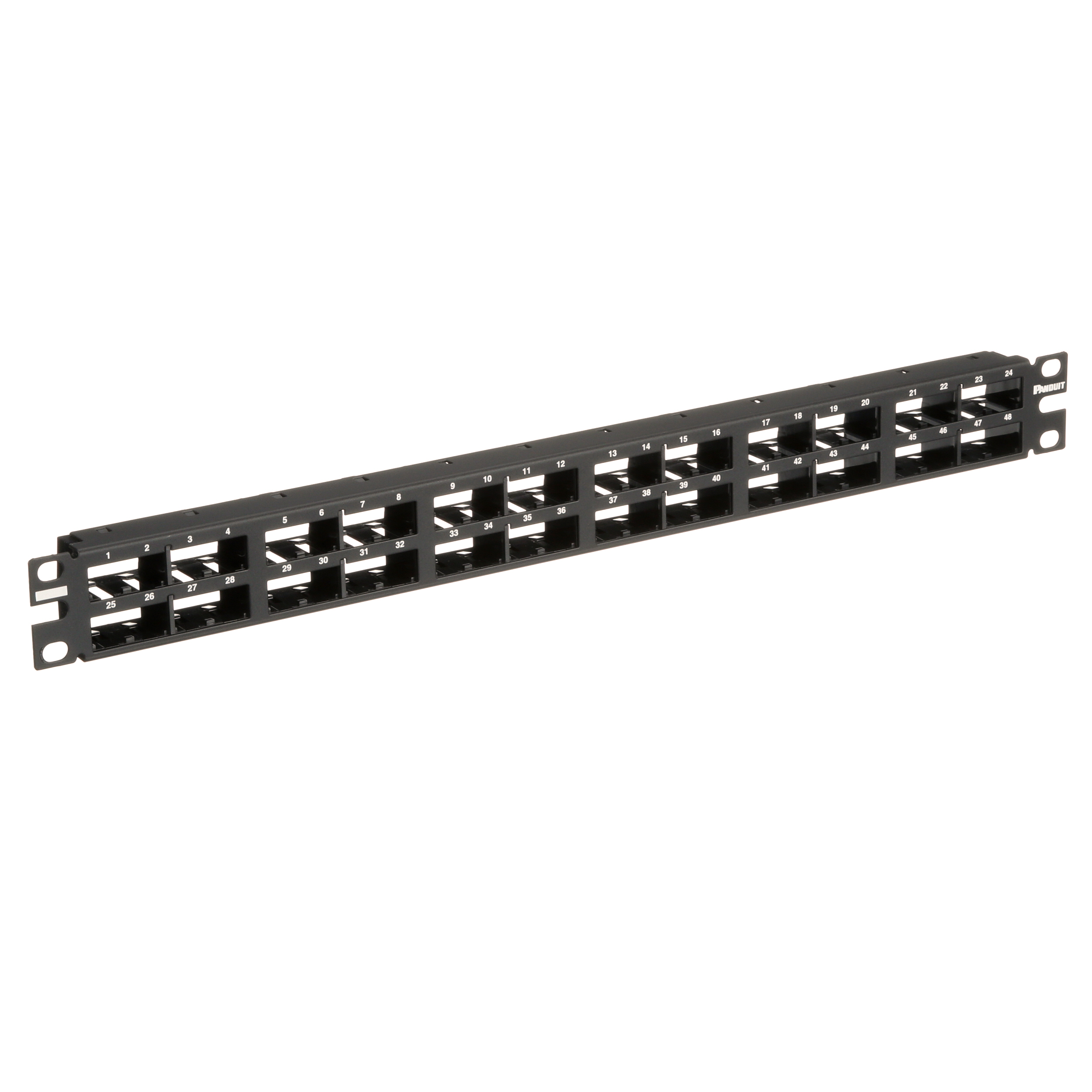 Mini-Com® Yama Paneli, 48 Port, 1 RU, BL
