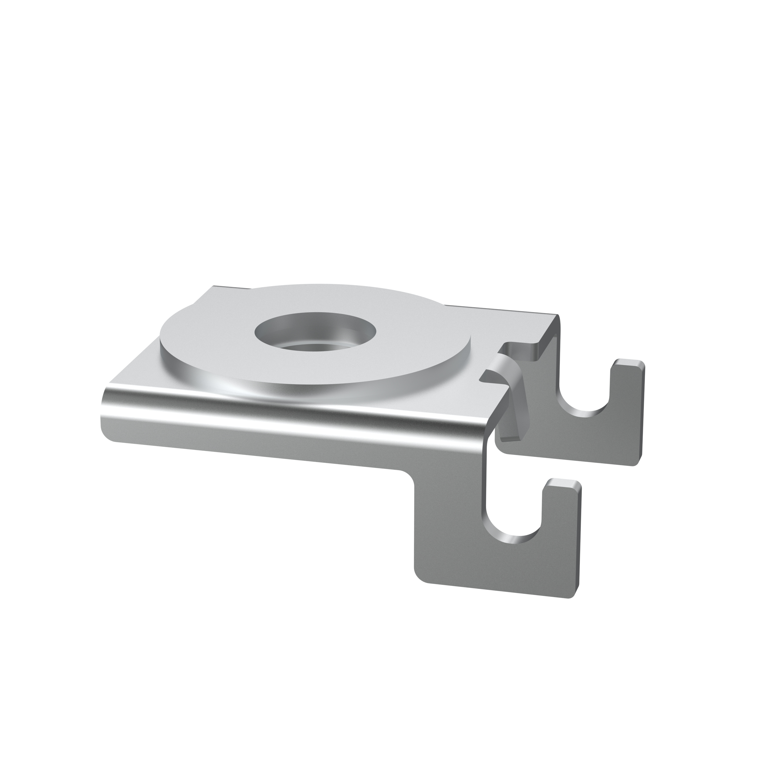 Wire Basket Trapeze Support Bracket can be used to support baskets ranging from 4" wide through 12".  It comes in an electro zinc plated finish.   It comes packaged in quantities of 50 pcs