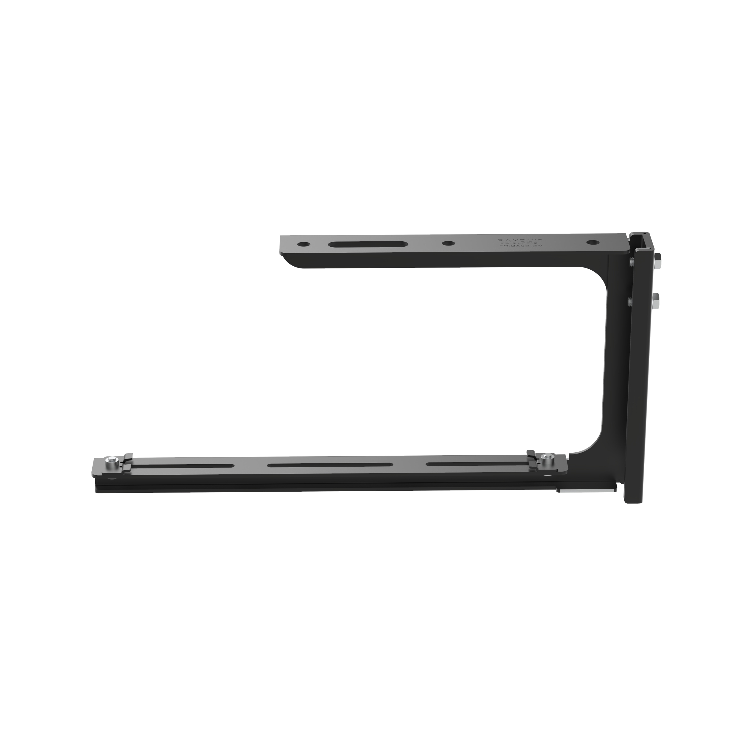 Kabin braketi, 12x4 Sistemini desteklemek için kullanılır, siyah.