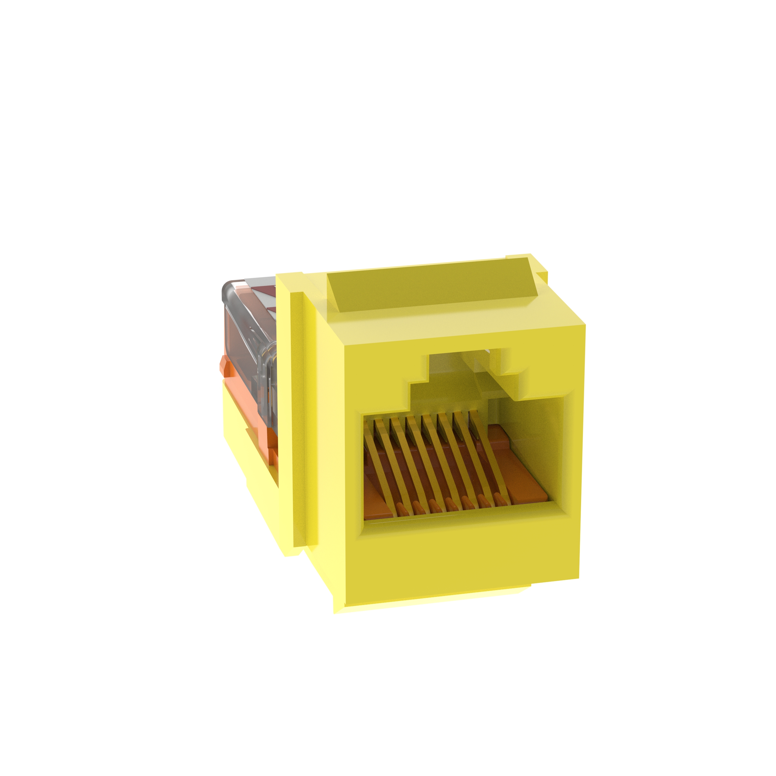 Keystone Cat 5e Çerçeve Yuvası, Sarı - 25'li Paket