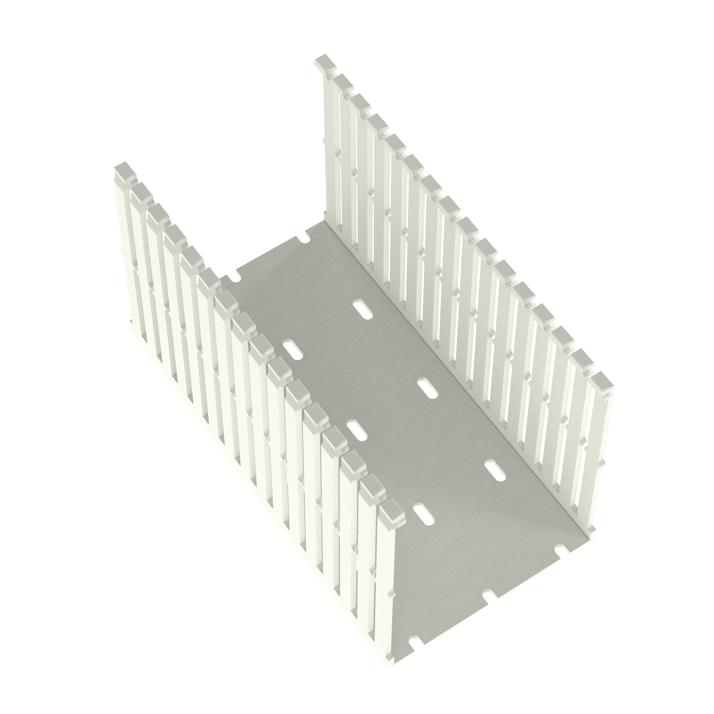Dar Oluklu Kablo Kanalı, PVC, 10 cm x 12.7 cm x 1.8 metre, Beyaz