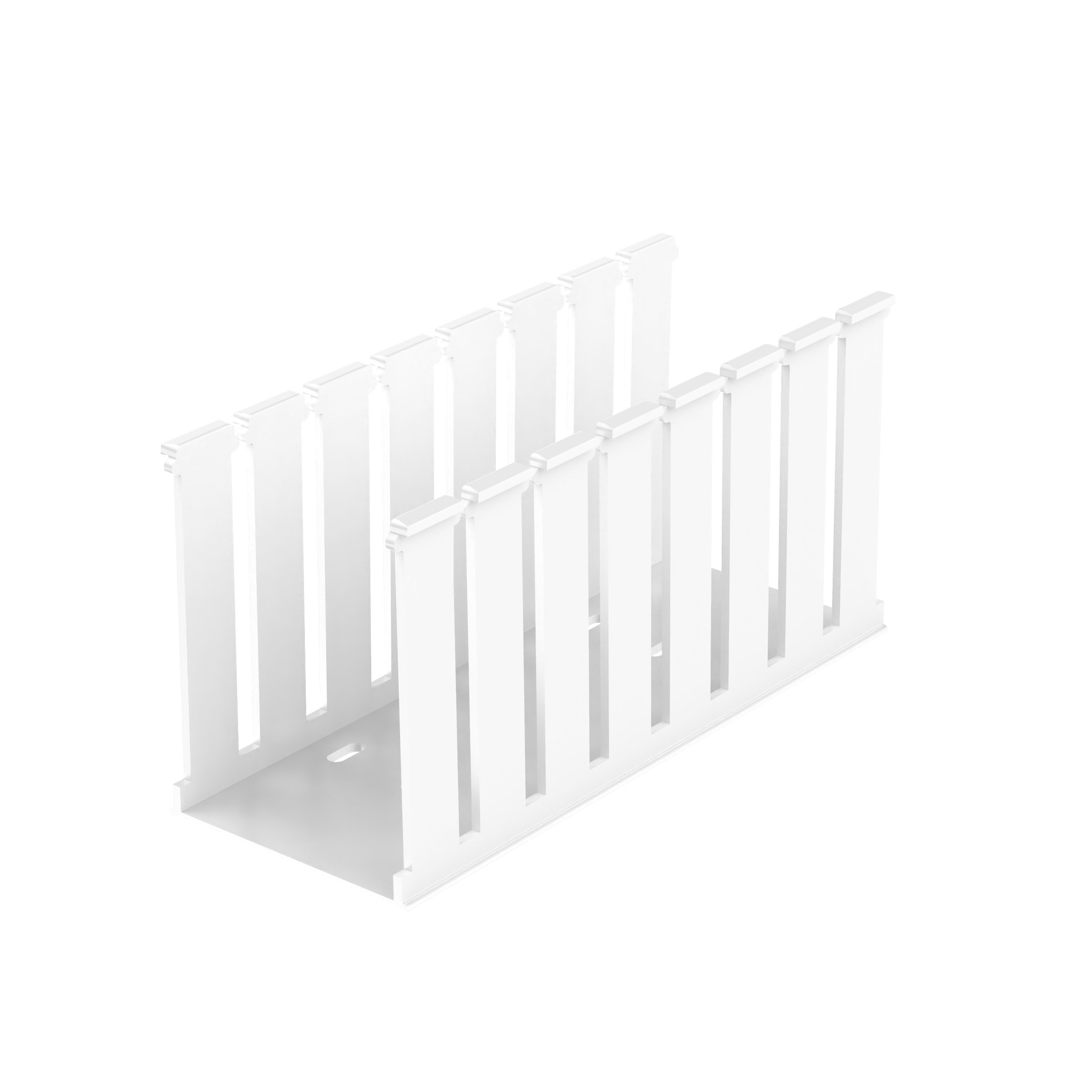 Geniş Yuvalı Kablo Kanalı, Beyaz, Halojen İçermeyen PPO, 79.8x103.1mm, 6'lı Paket