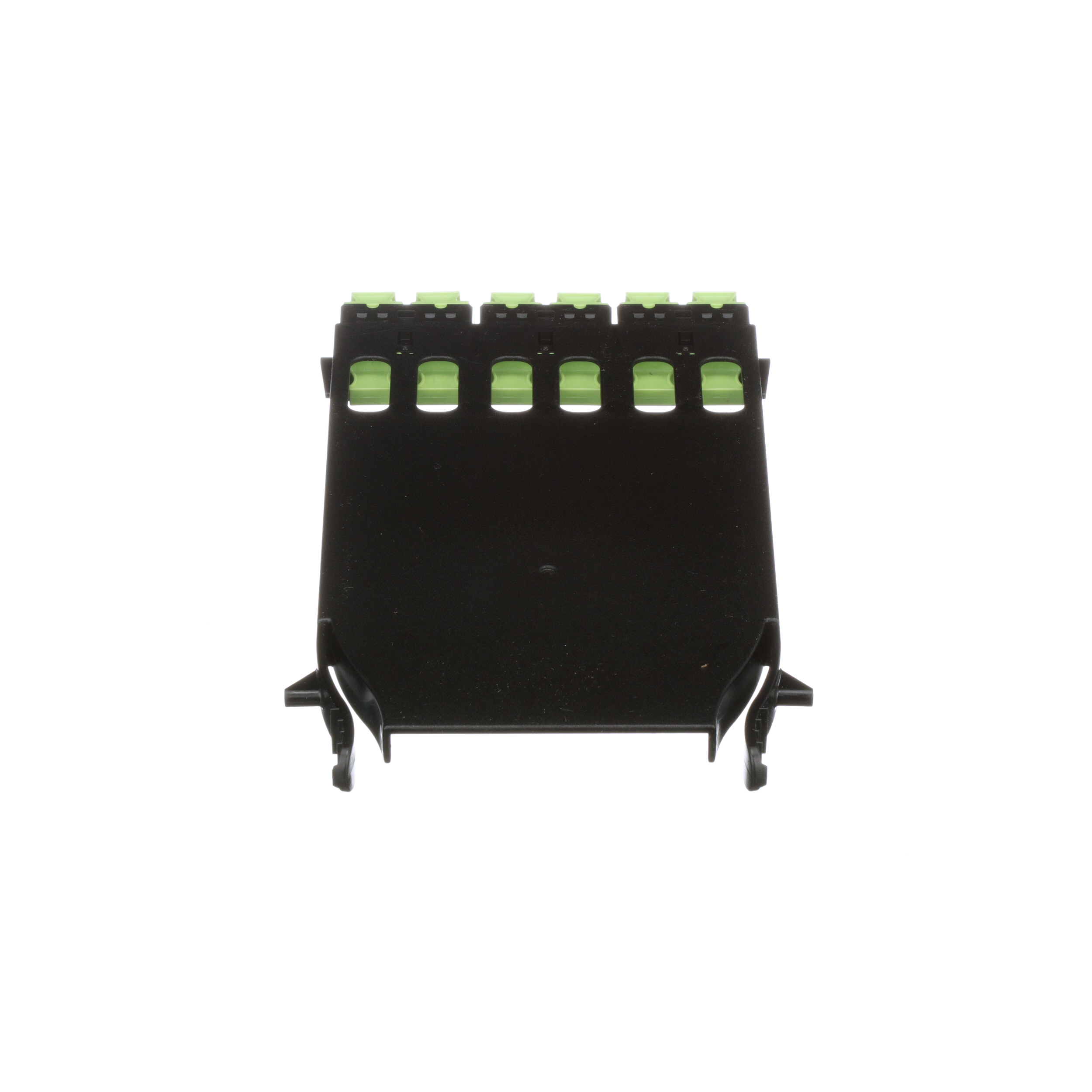 6MPO TYPE A ADPTRS (KEY-UP TO KEY-DN) IN DUST PLUG LIME GREEN