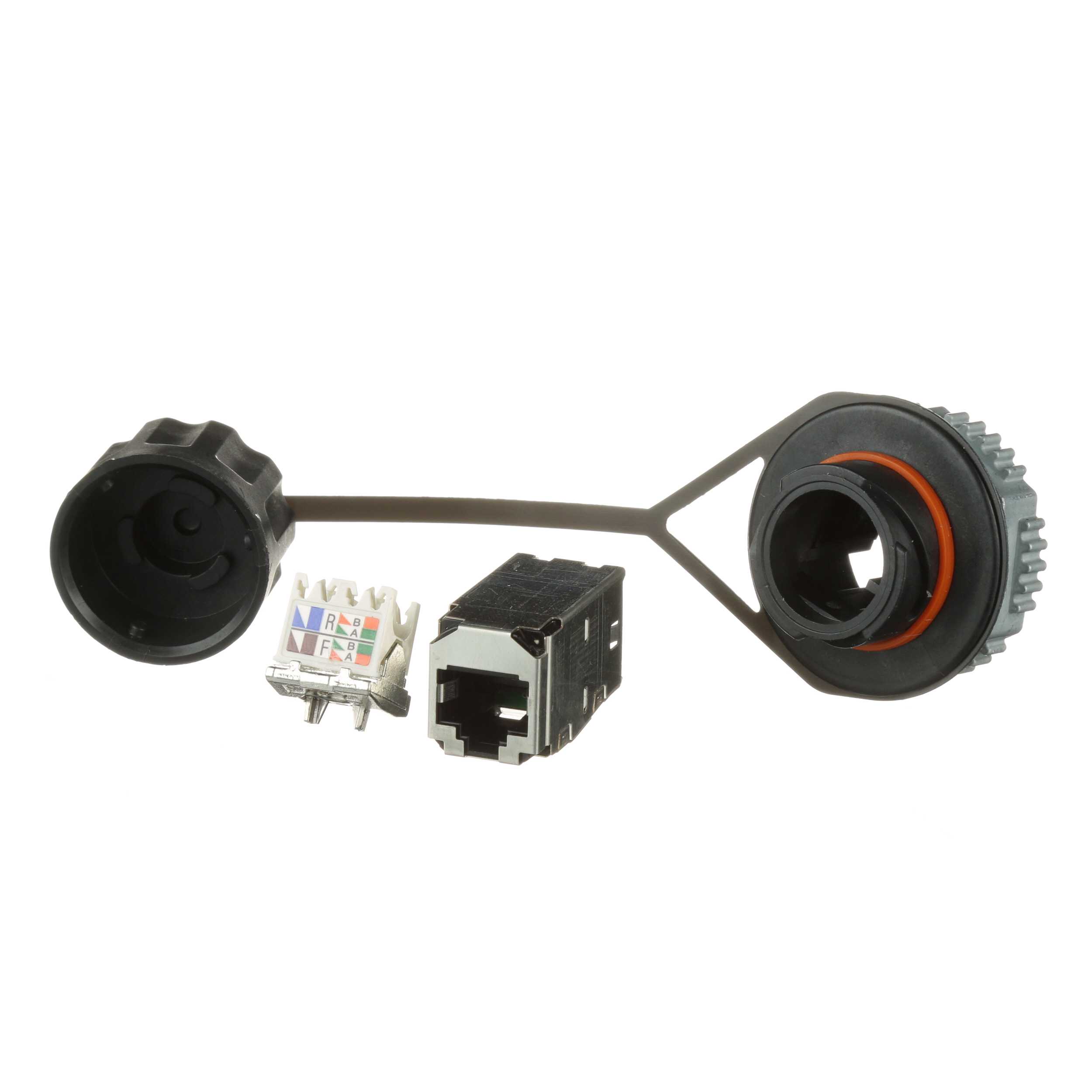 Industrial Cat 6 RJ45 Shielded Bulkhead Connector