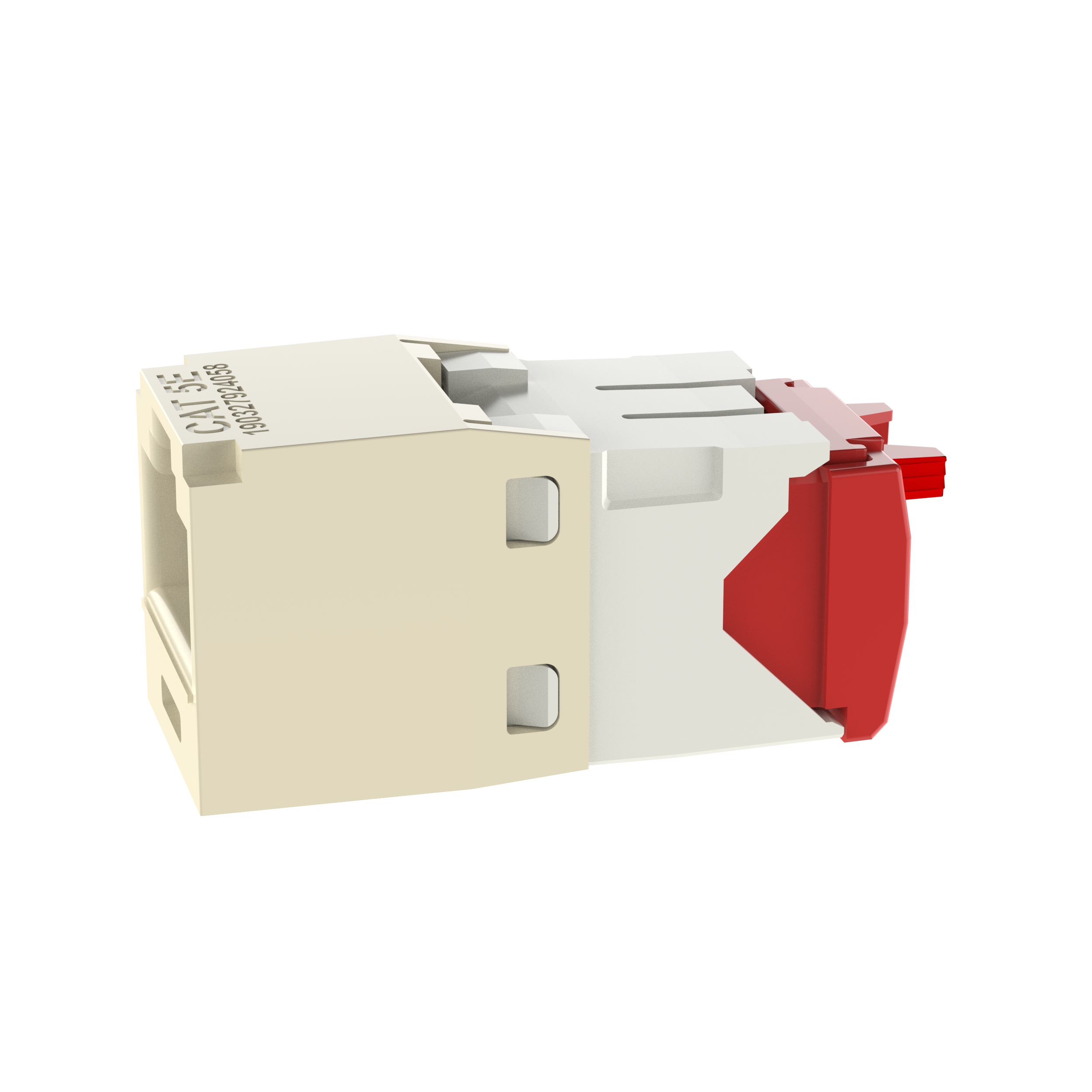 UTP RJ45 Cat 5e TG Jack Module, Electric Ivory, 24 Pack
