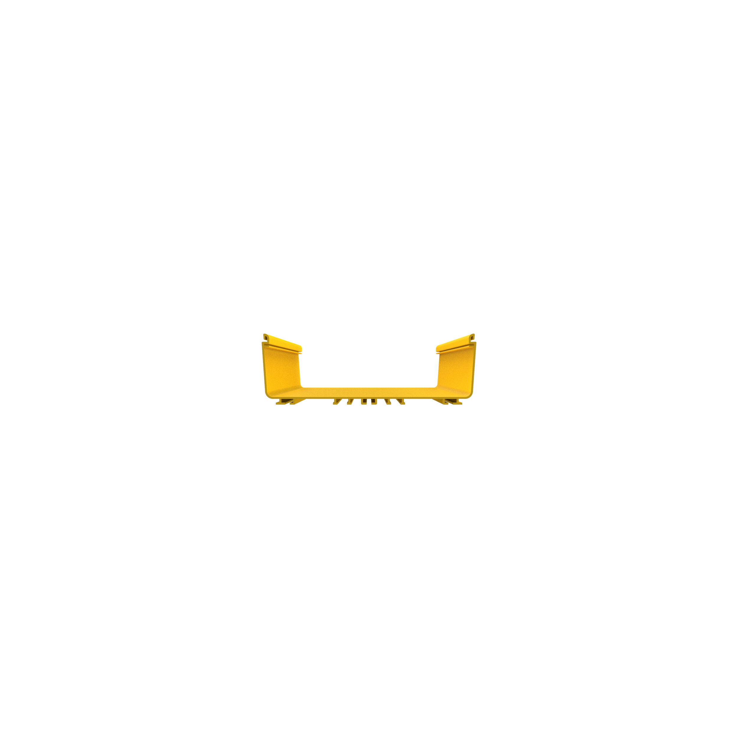 FiberRunner® Horizontal Tray, 12x4, 2m, Yellow