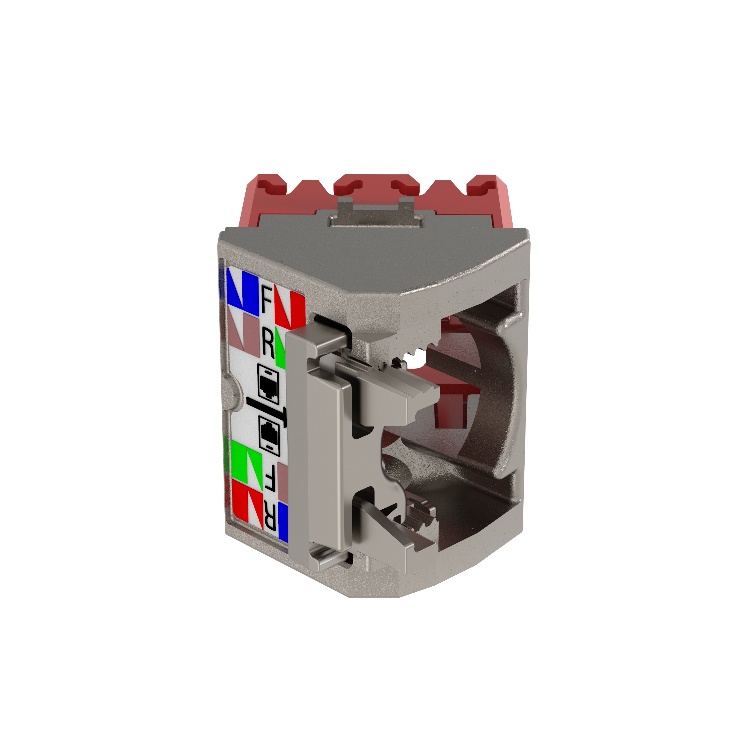 45° Angled Wire Cap for Cat 5e Shielded TG Jack