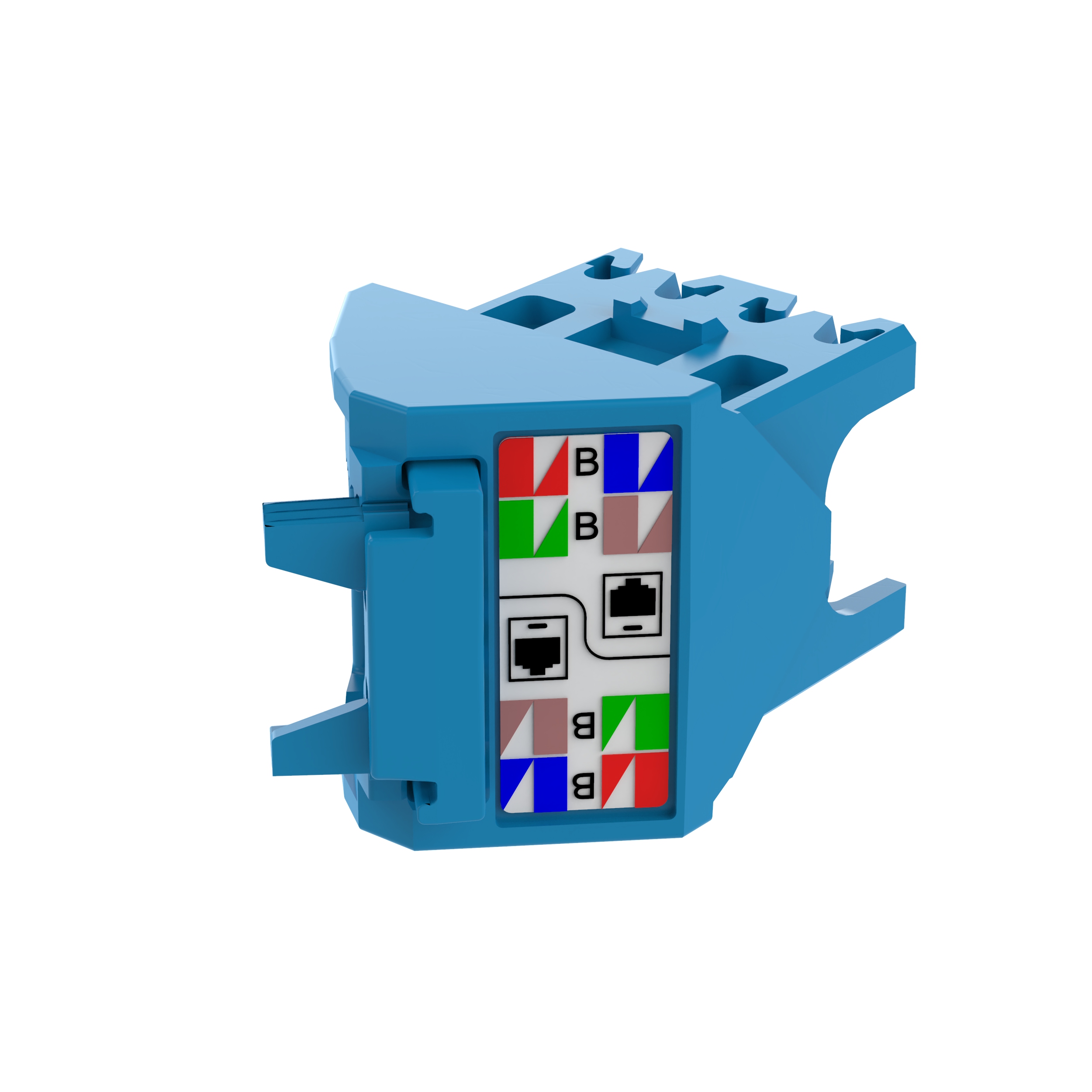 45° Angled Wire Cap for Cat 6A UTP TG Jack