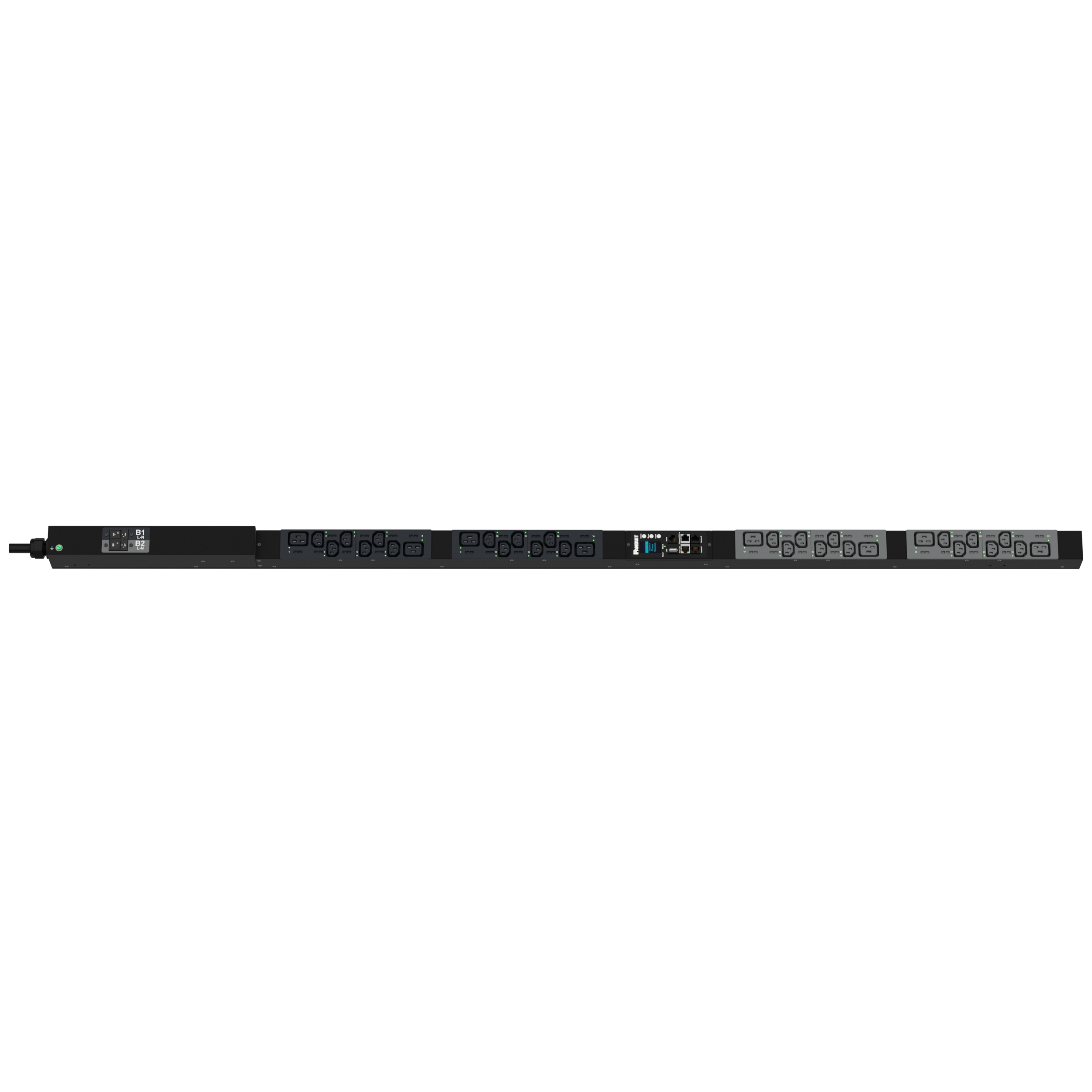 G6 MS Güç Dağıtım Birimi, 32A/30A, (24)C13, (8)C19, IEC 60309 2P+N 6h