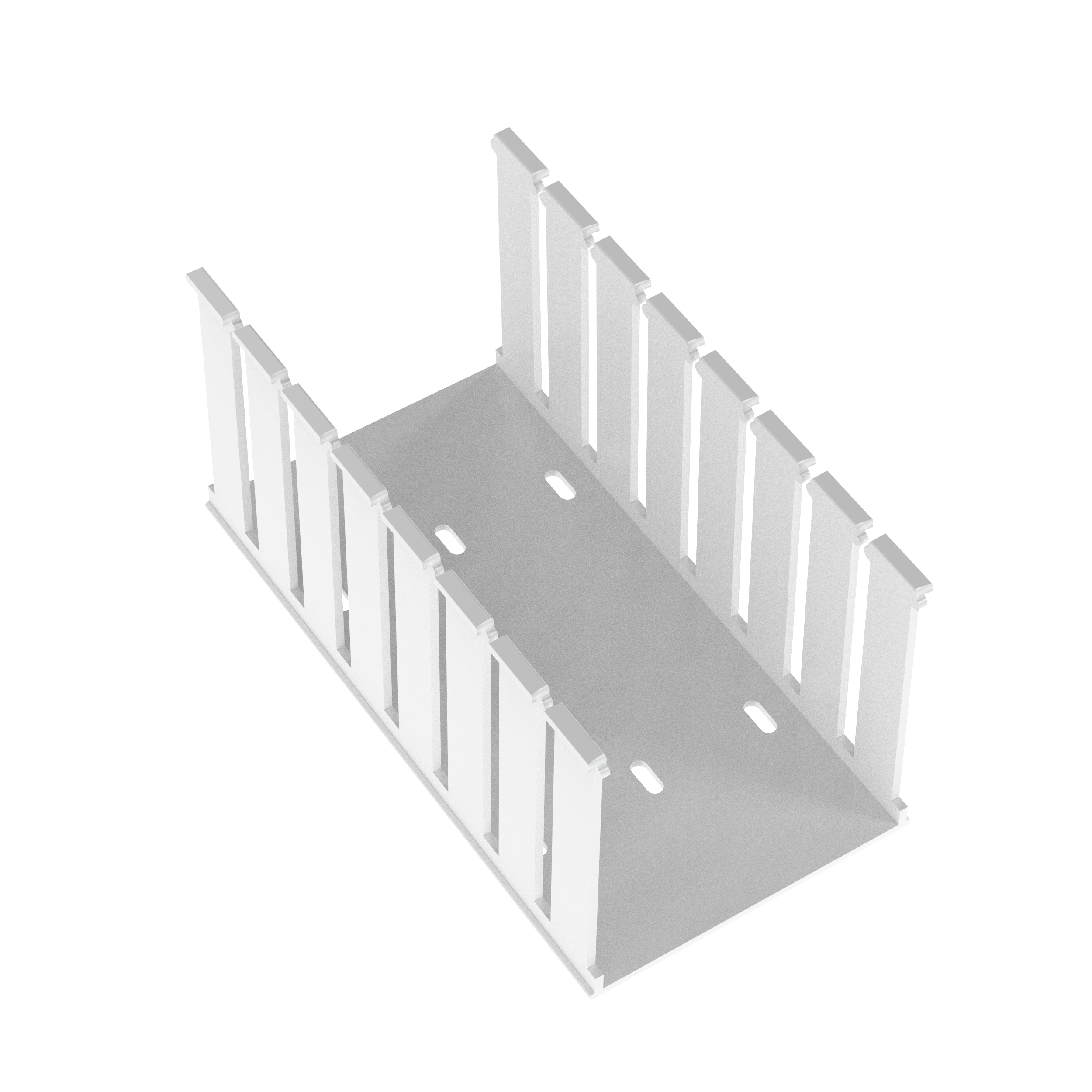 Geniş Yuvalı Kablo Kanalı, Beyaz, Halojen İçermeyen PPO, 105.2x103.1mm, 6'lı Paket