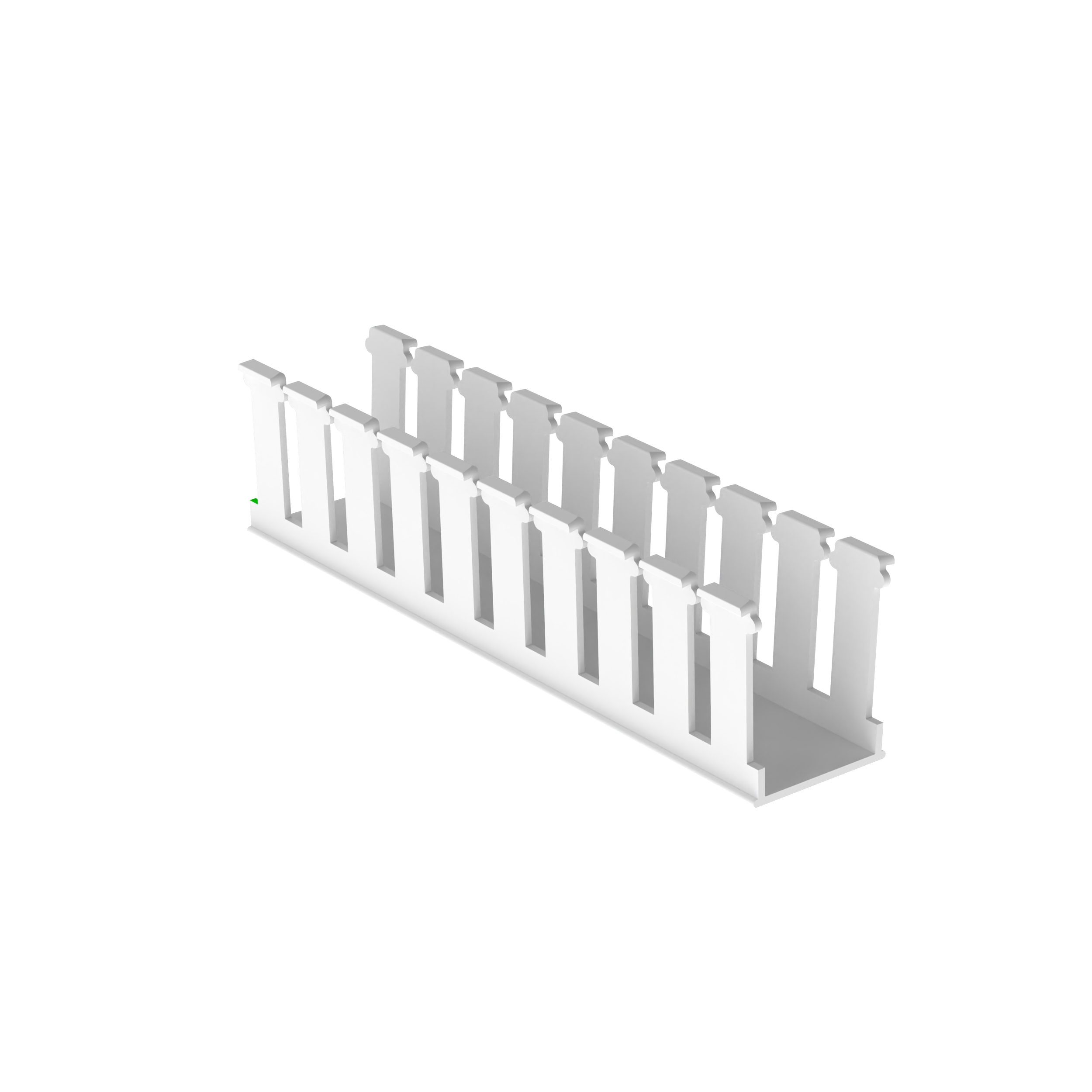 Geniş Yuvalı Kablo Kanalı, Beyaz, Halojen İçermeyen PPO, 41.7x52.3mm, 6'lı Paket