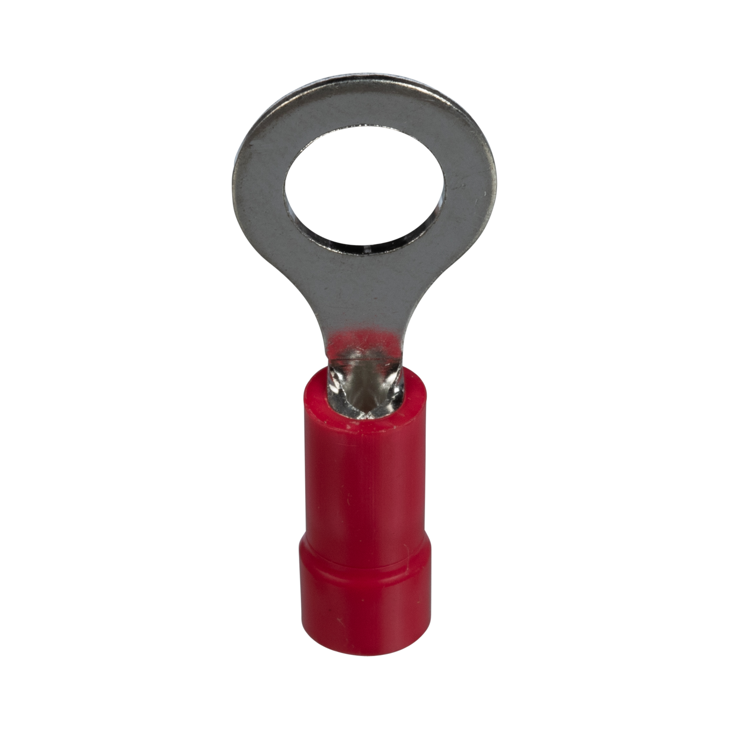Halka Terminal, Kırmızı, Vinil, 6mm Çaplı, 1- 0.5mm², 25'li Paket