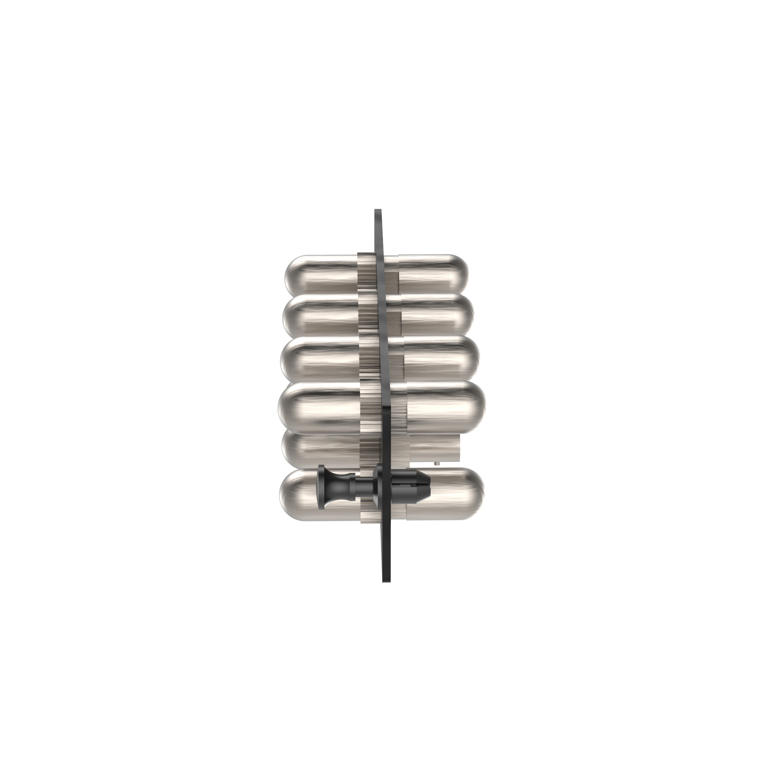 Opticom® Fiber Adaptör Paneli, OS2, 8 ST Simplex, Çelik Gövde