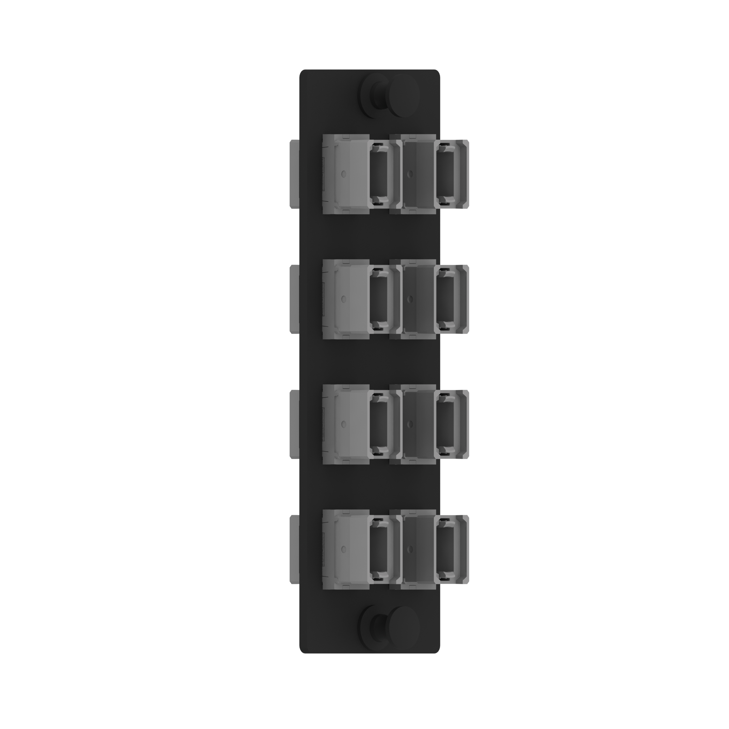 Opticom® FAP, 8 Anahtar-Yukarı/Anahtar-Yukarı MPO'lar, Tip B, Antrasit Gri, Dikey
