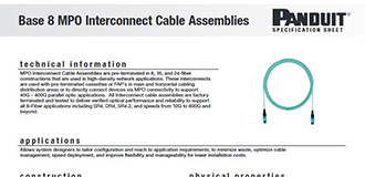 Base-8 MPO Interconnect Cable Assemblies
