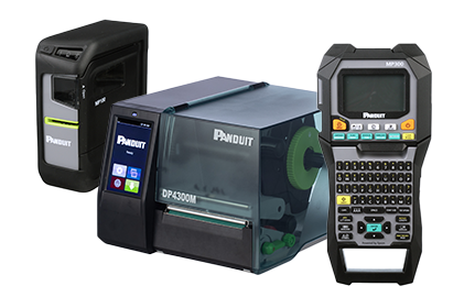 Panduit's full-line of labeling products, labeling softwares, and printers
