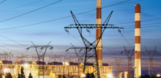 A overhead look of a powerplant utilizing solutions that supports its Smart Grid environment