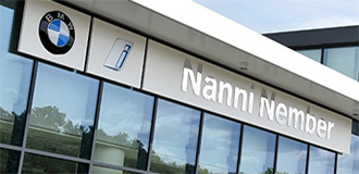 the front of the Nanni Nember BMW dealership in Italy