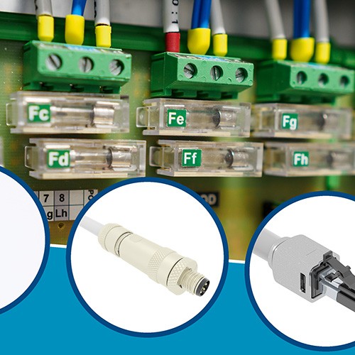 Terminal block with fieldbus screw connectors and overall of new single pair ethernet technology connectors